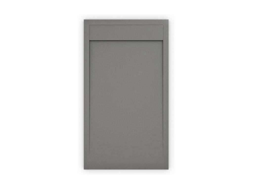 Plato de ducha ambiente gris - 70x130cm - resina con cargas minerales