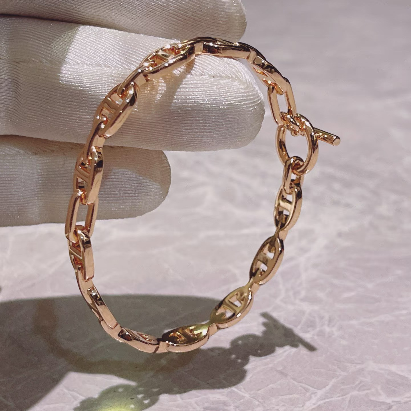 Hermes Chaine D'ancre Enchainee Bracelet Bangle - Original Replica Club