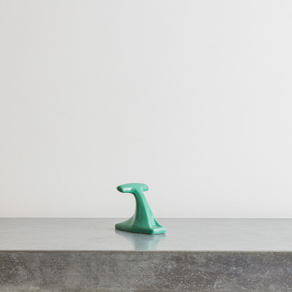 Patère porcelaine - Vert