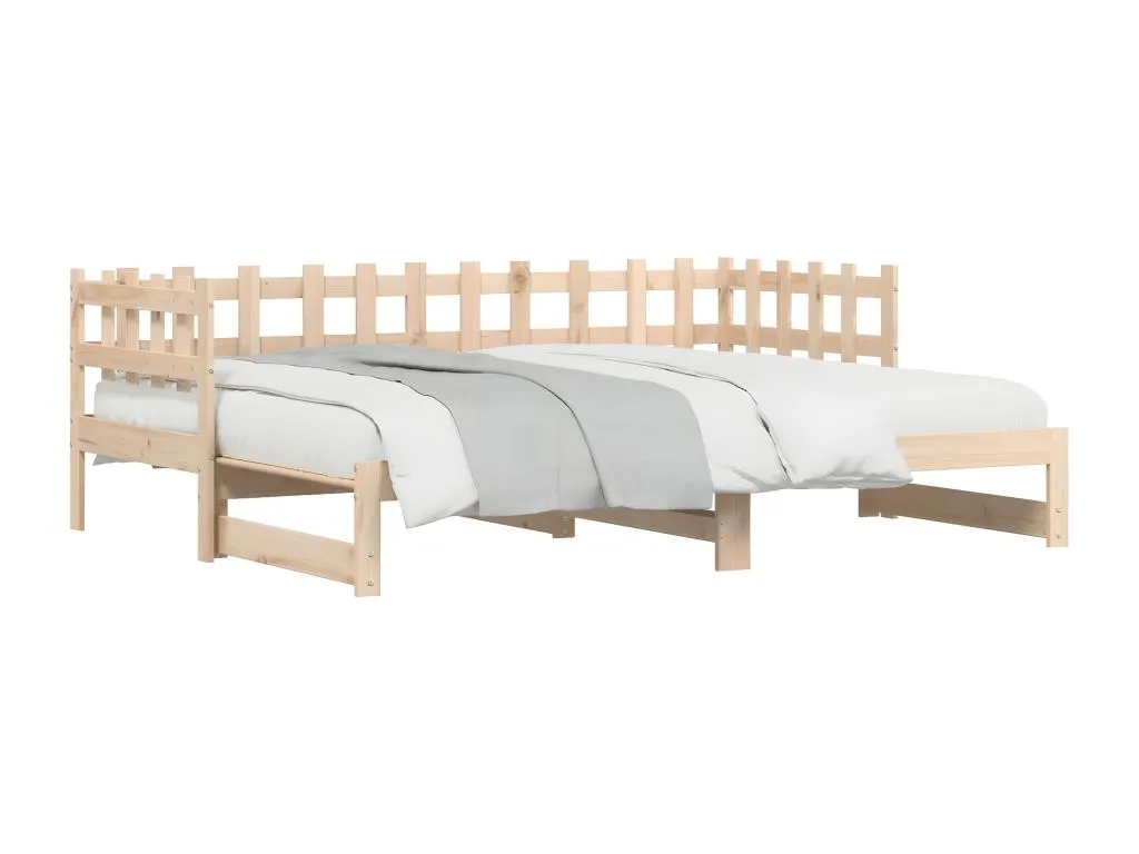 Sofá cama extraíble Sancaldeco maciza de Sancaldeco 2x(80x200) cm 12861PNKC
