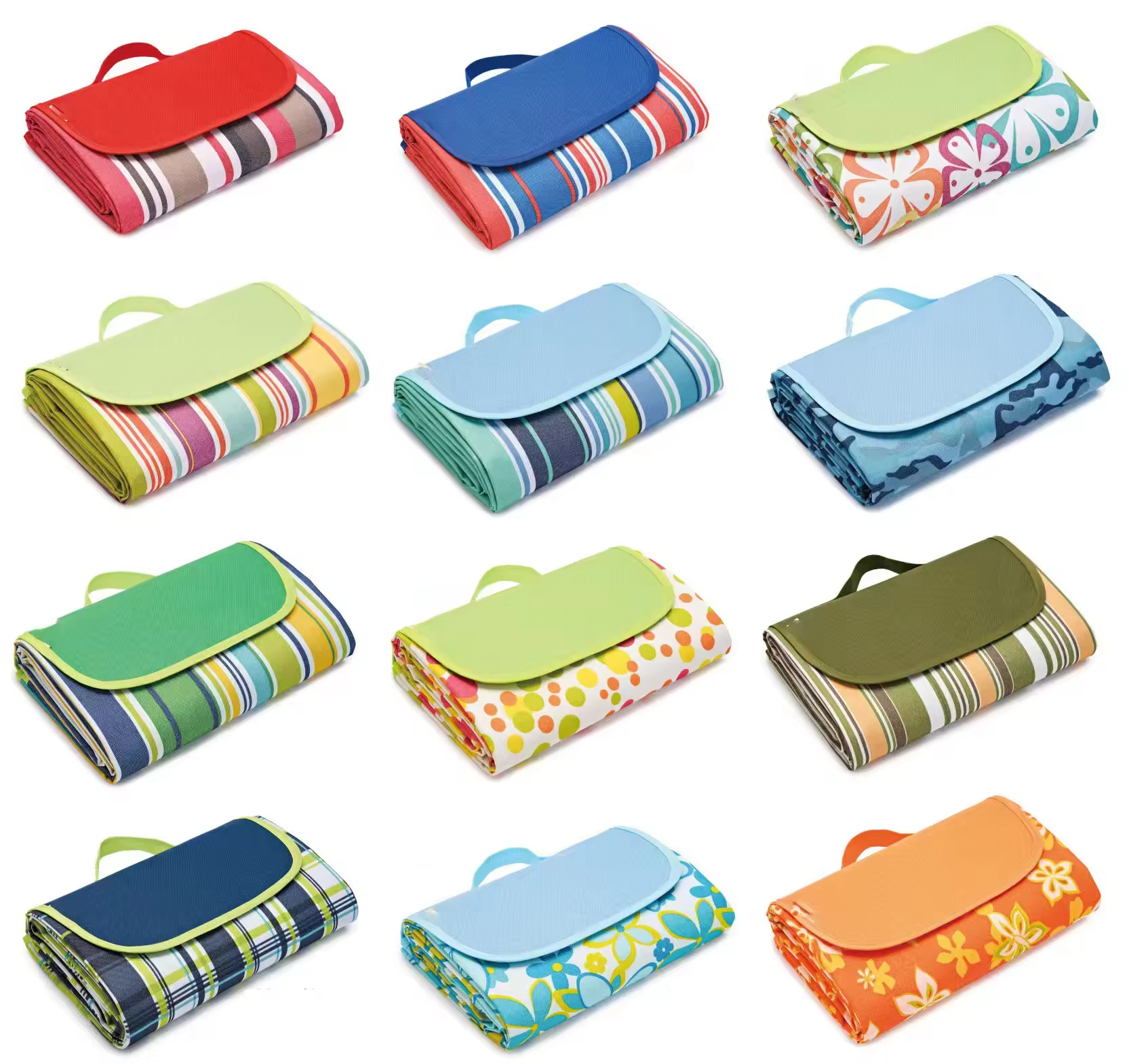 Waterproof Sand Proof Oxford Picnic Blanket, Durable Foldable Portable Outdoor Mat for Travel, Camping, Beach & Picnic