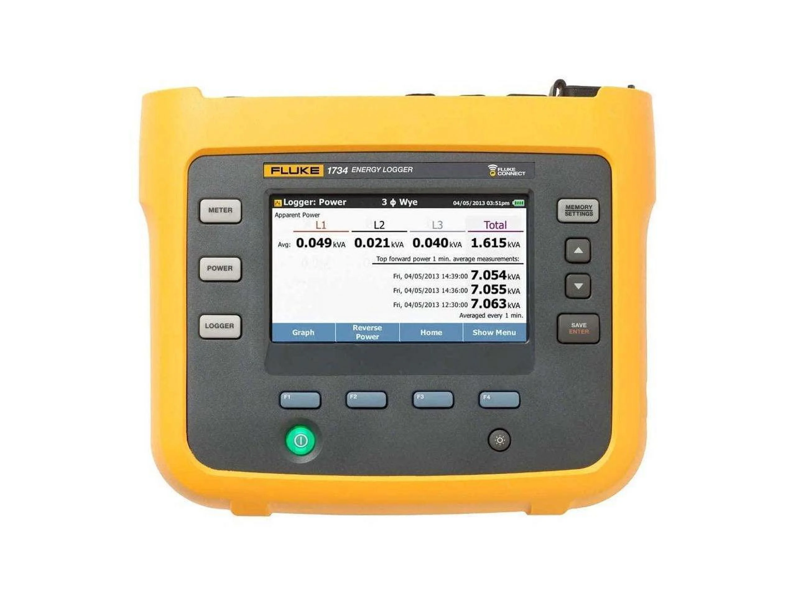 Fluke FLUKE-1732-EUS Three Phase Electrical Energy Logger - Image 3