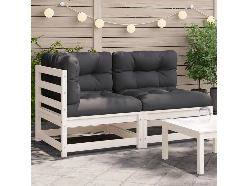 Set sofás de jardín 7 piezas y cojines ratán sintético beige 48641uptt