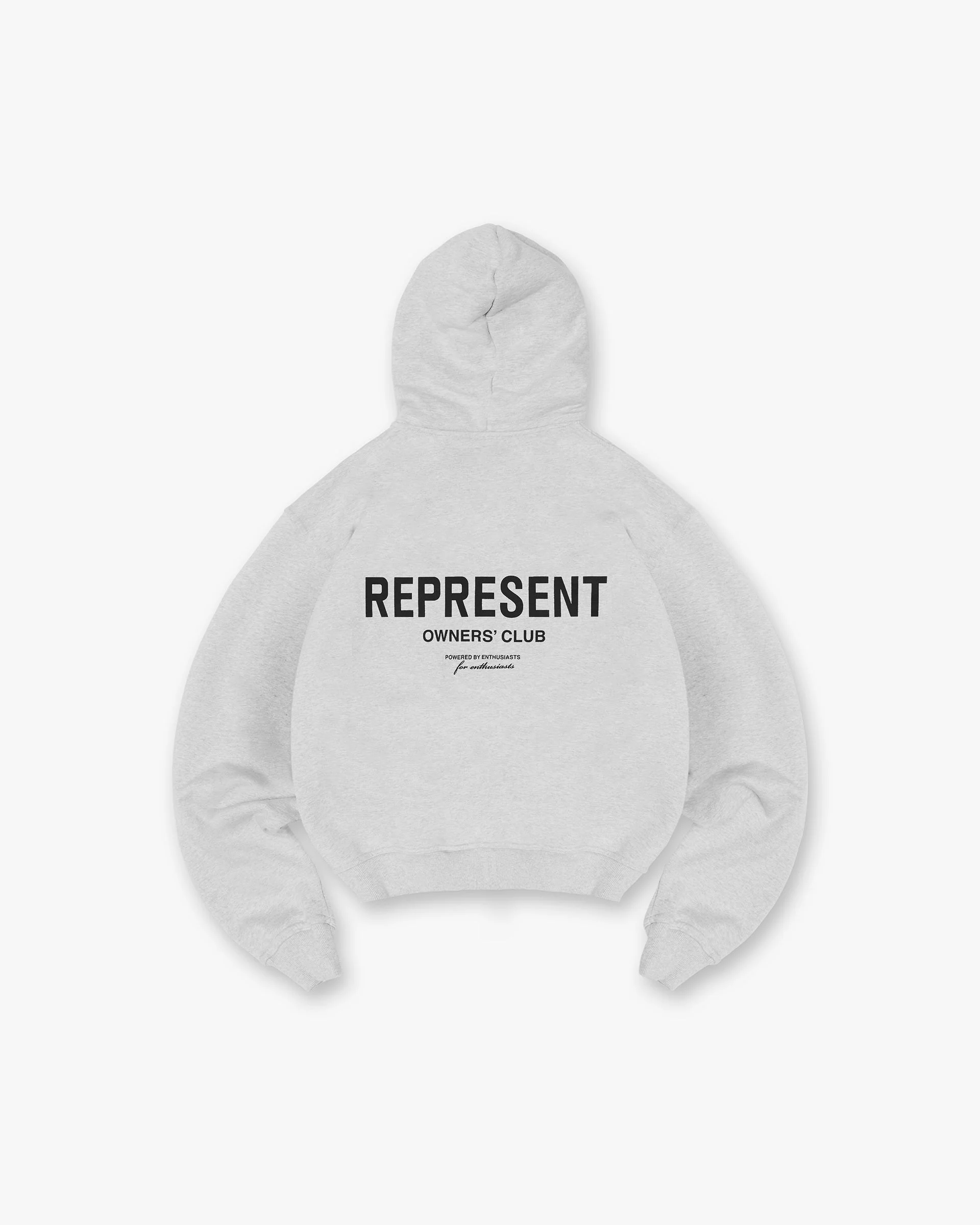 Represent Owners Club Zip Hoodie - Ash Grey