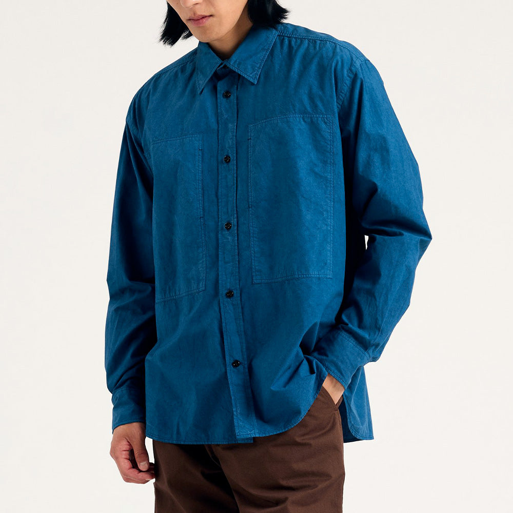 Norse Projects - Chemise Ole Fatigue - Bleu Estate