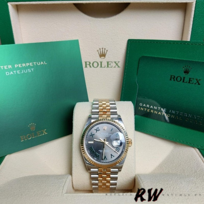 Rolex Datejust Two-Tone Steel Yellow Gold Fluted Bezel 126233 36mm Unisex Replica Watch