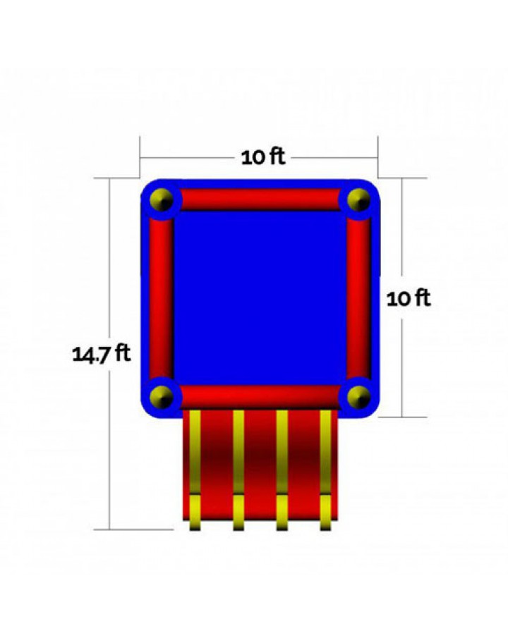 Magic Combo 10 Commercial Inflatable Bouncer w Slide