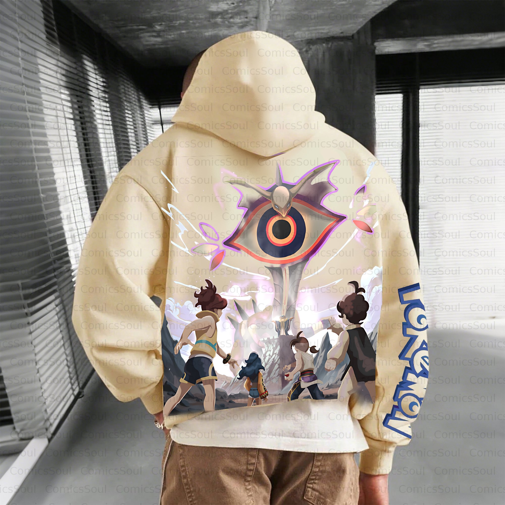 Unisex Anime Inspired Vintage Plush Hoodie