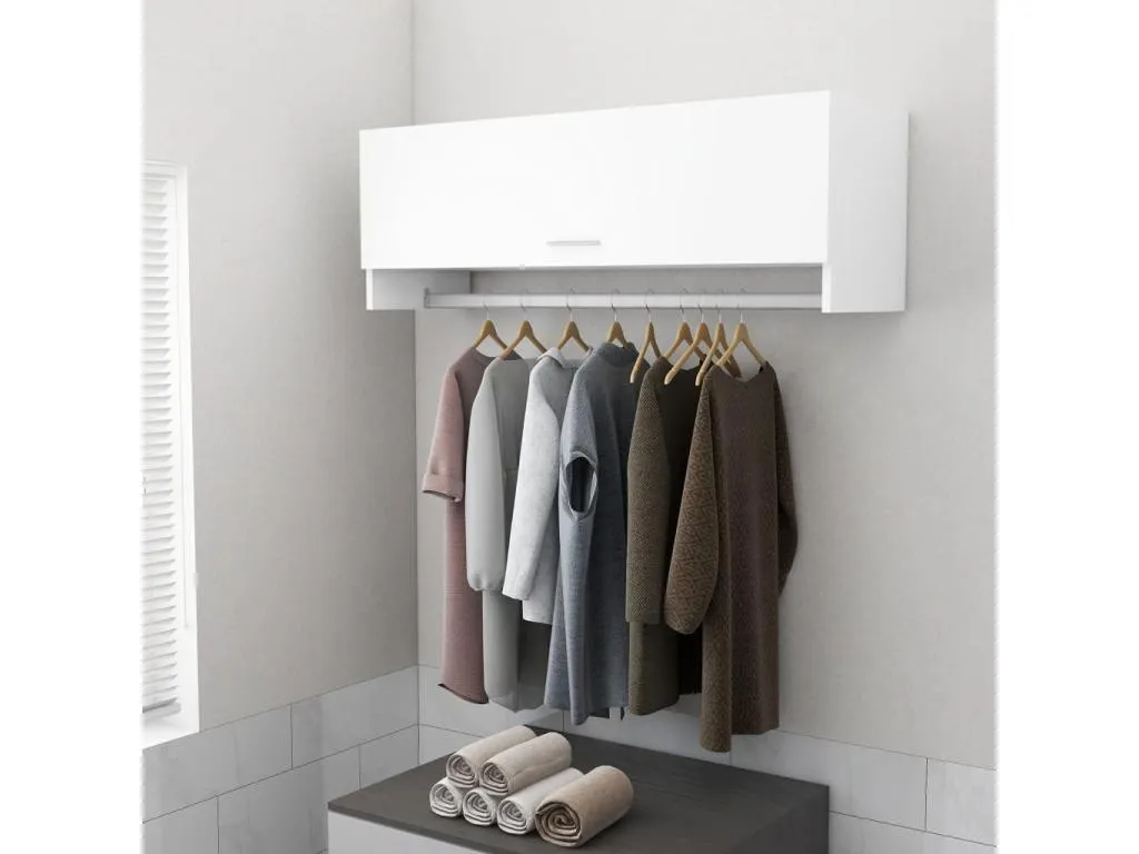 Armario blanco 100x32.5x35 cm Decounico contrachapada