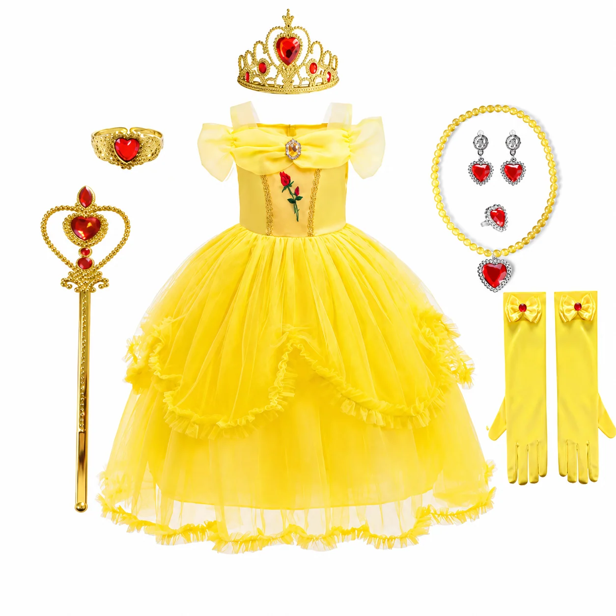 Halloween Costumes Girls Princess Party Dress Costume Set - Image 14 Halloween Costumes Girls Princess Party Dress Costume Set - Image 14