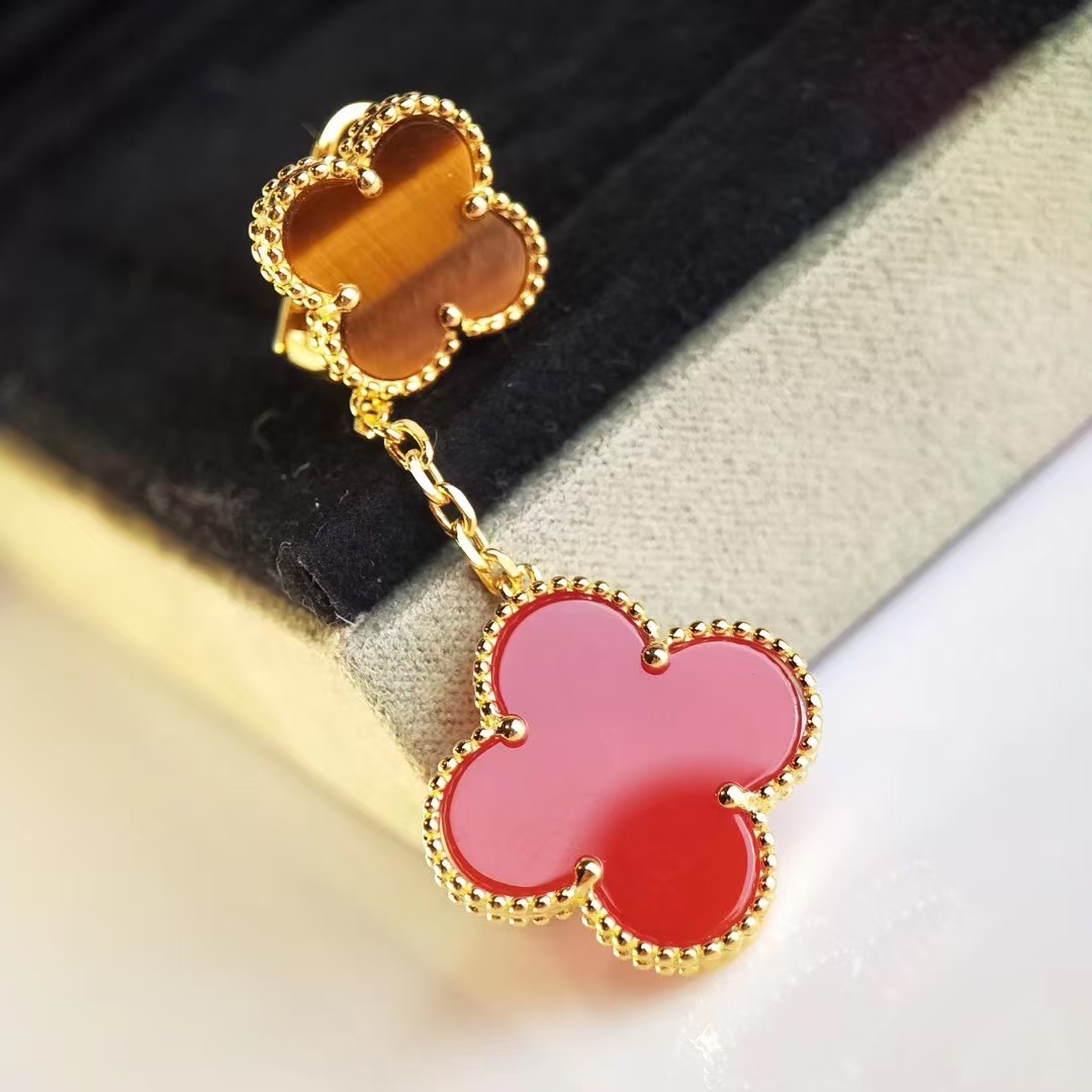 VCA Magic Alhambra Earrings 2 Motifs - Original Replica Club