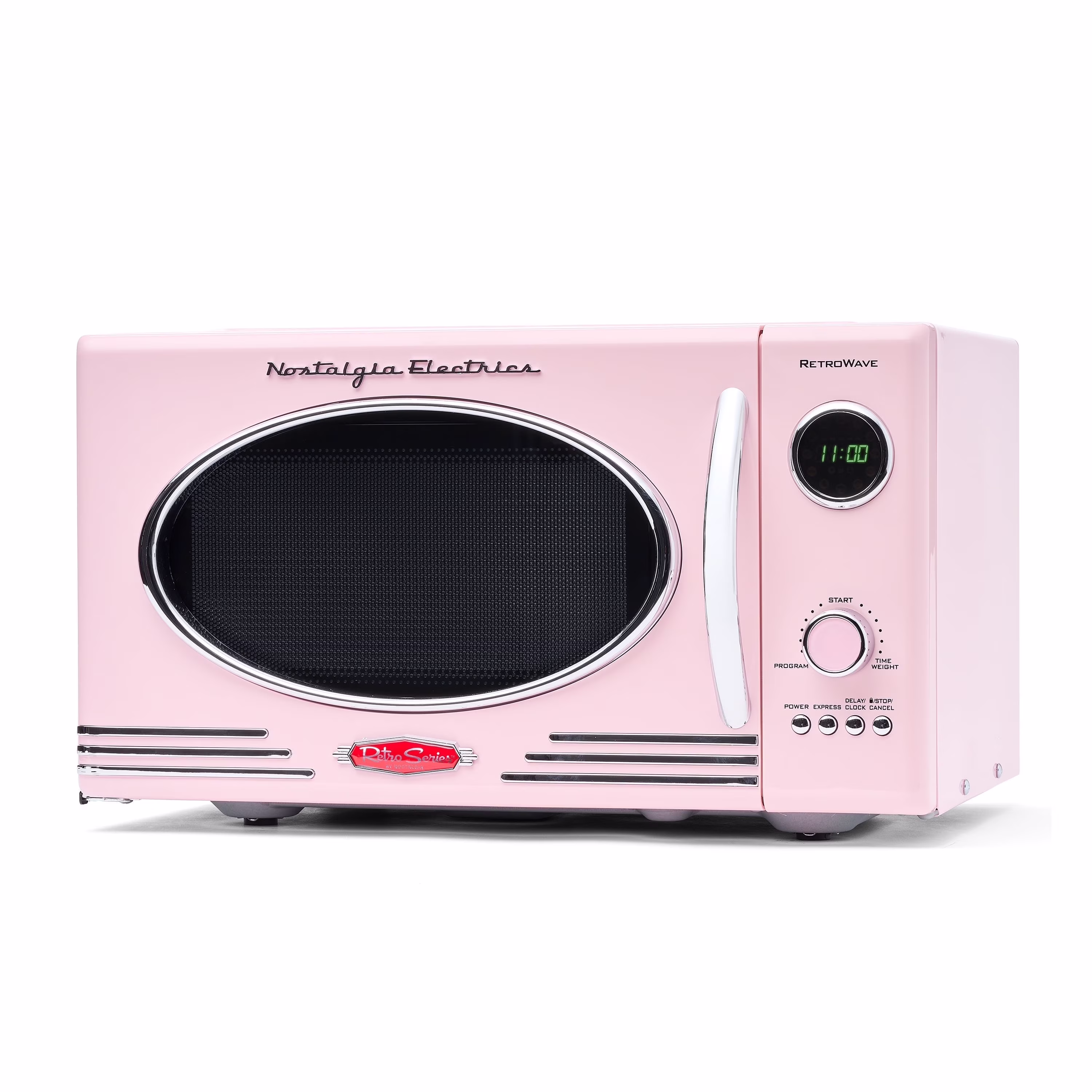 Nostalgia Retro Microwave for Countertop 0.9 cu ft Vintage Microwave, Ivory - Image 7