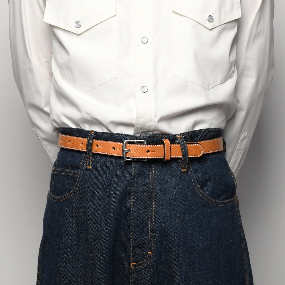 Yuketen - Ceinture en cuir Stirrup - Camel