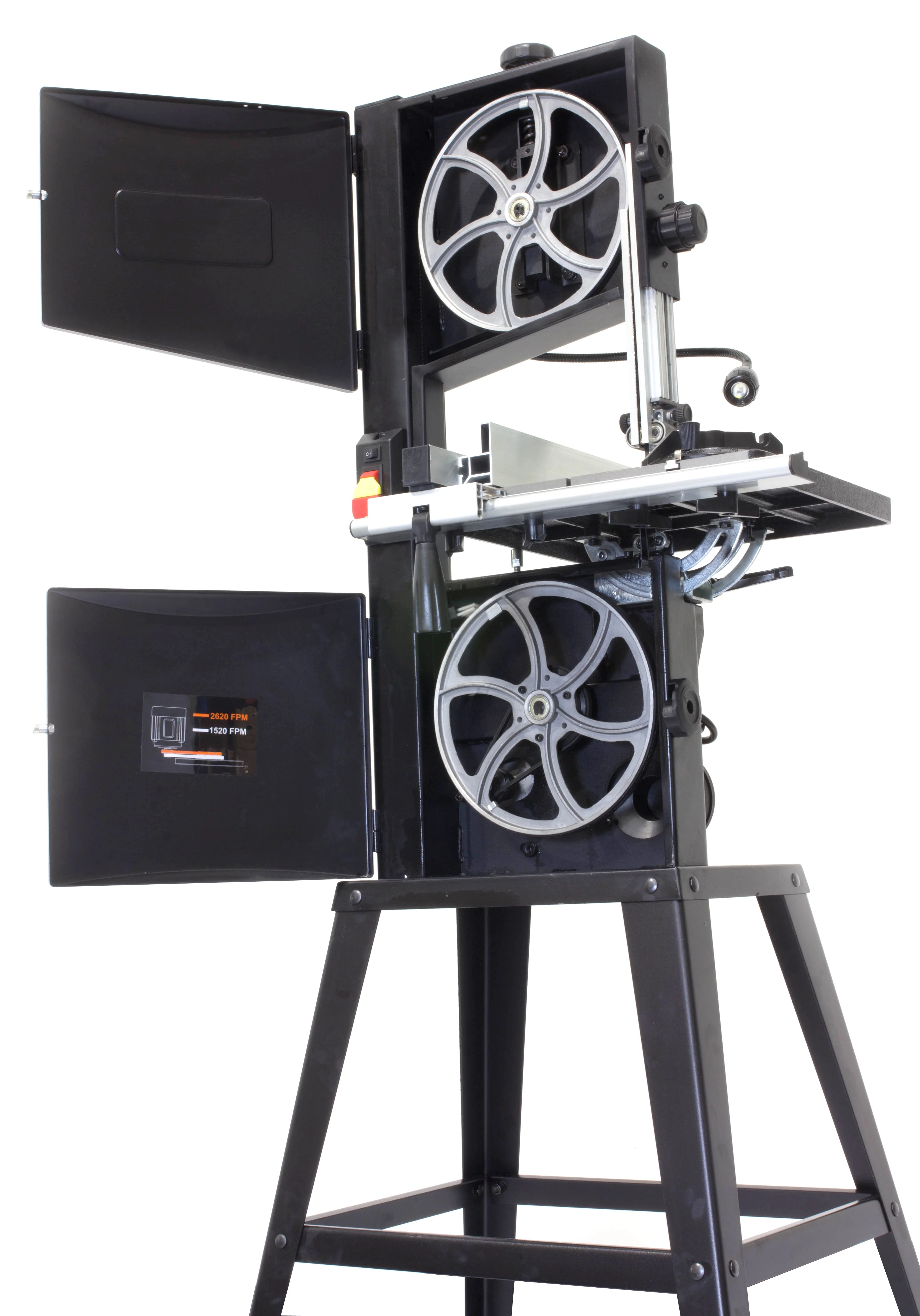 Wen 3.5 Amp 10-inch Two-Speed Band Saw with Stand and Worklight BA3962 - Image 5
