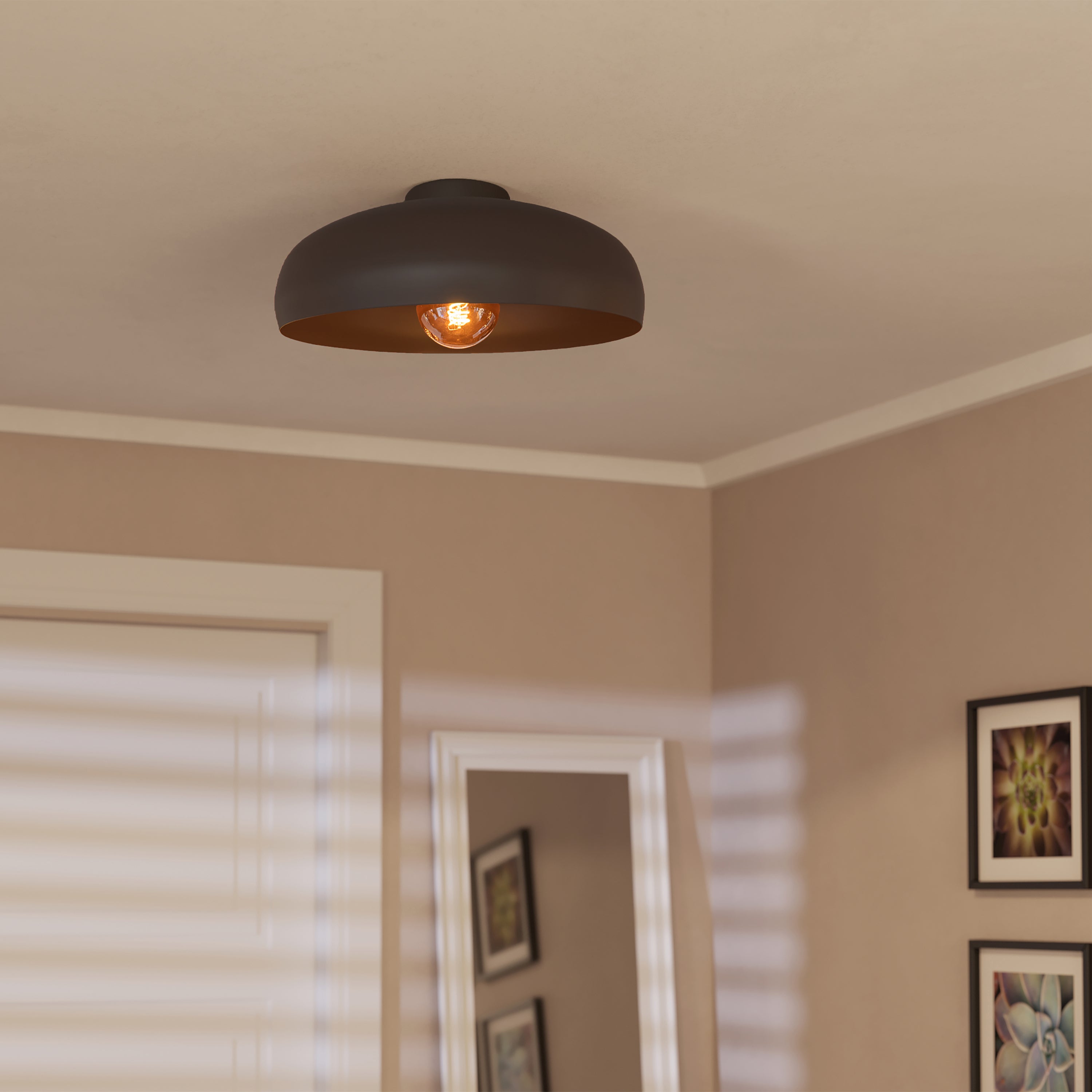 EGLO Mogano Plafondlamp Ø 40 cm - Mokka