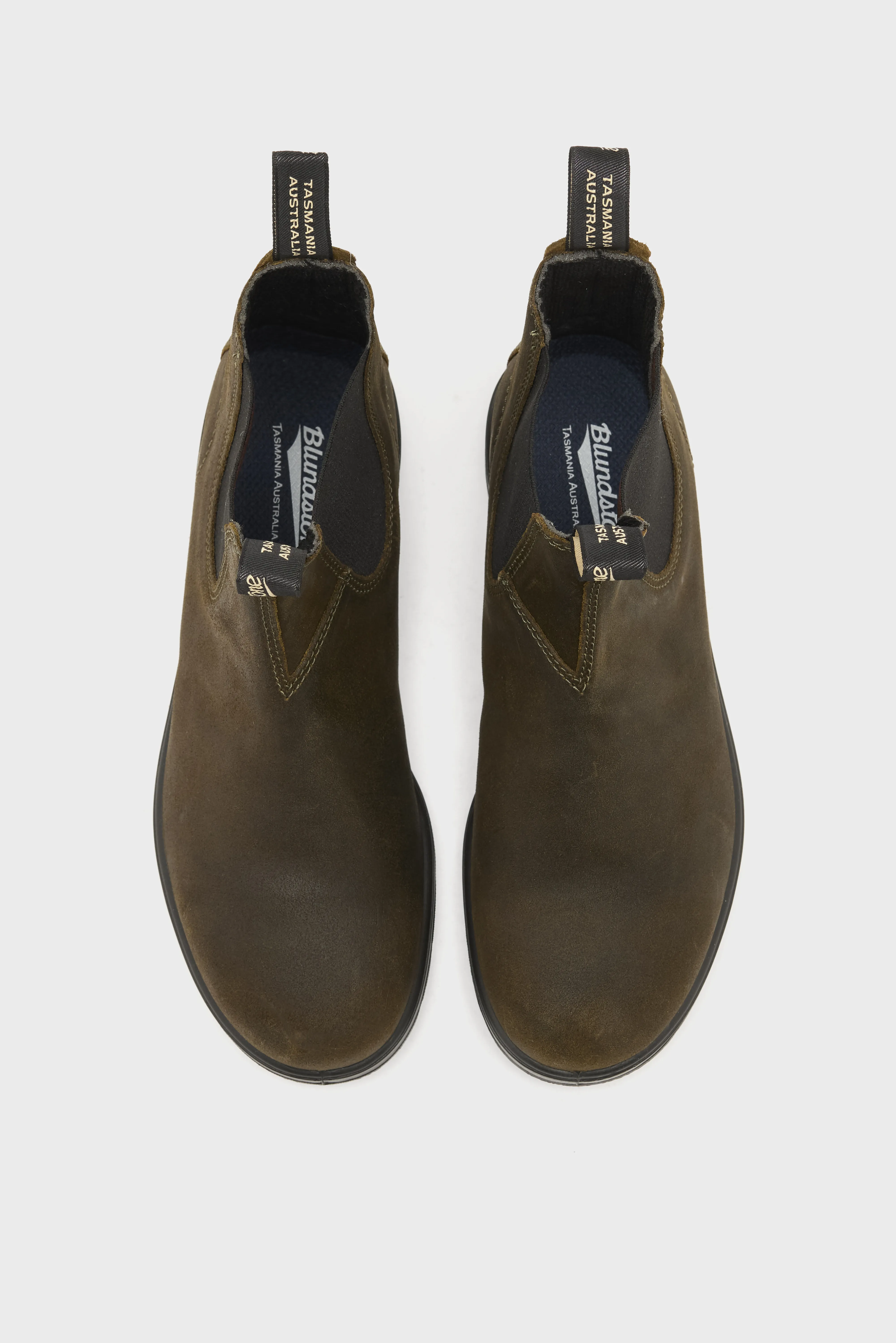 Bellerose 1615 Original Chelsea Boots for Men (242 / M / DARK OLIVE)