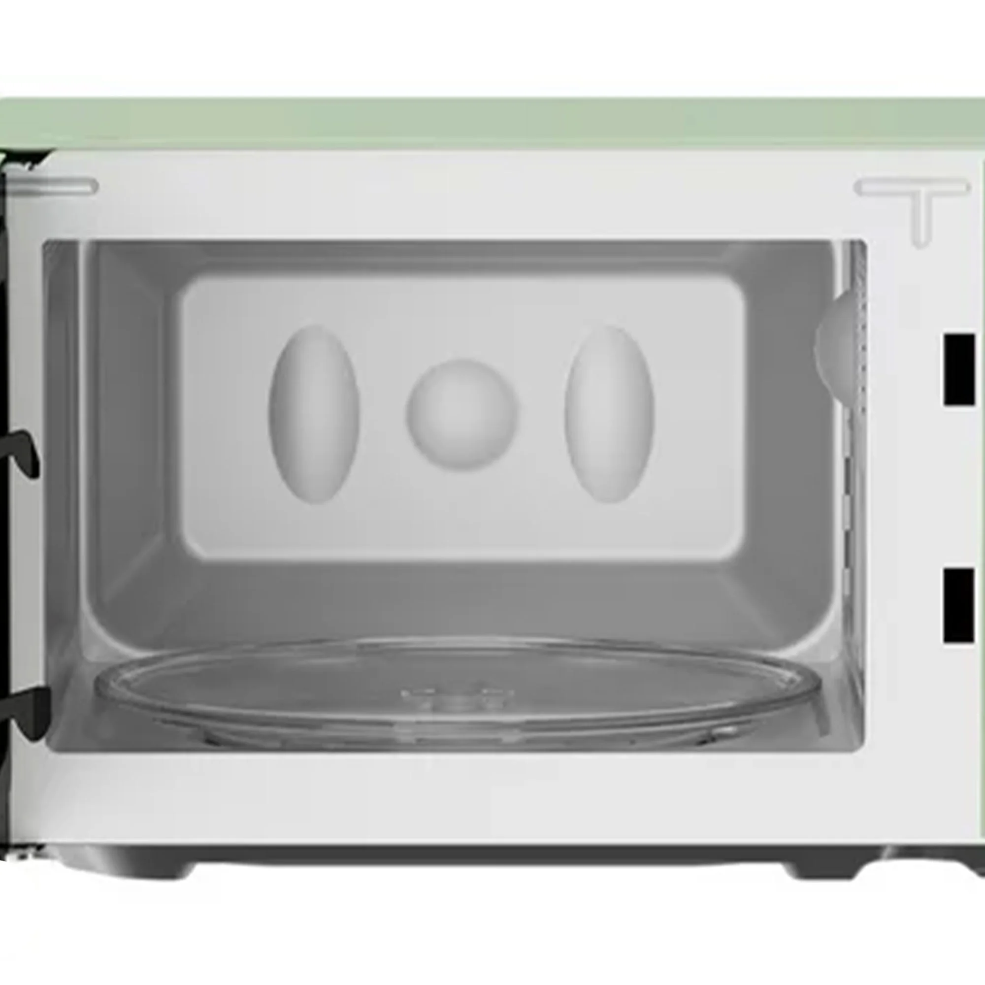 Magic Chef 0.7 Cubic Feet 700W Classic Retro Countertop Microwave, Green - Image 9