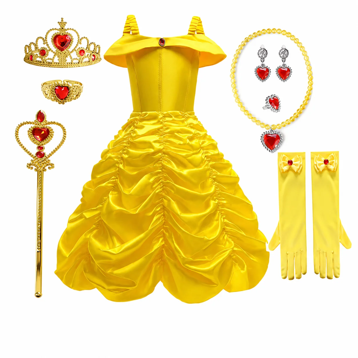 Halloween Costumes Girls Princess Party Dress Costume Set - Image 9 Halloween Costumes Girls Princess Party Dress Costume Set - Image 9