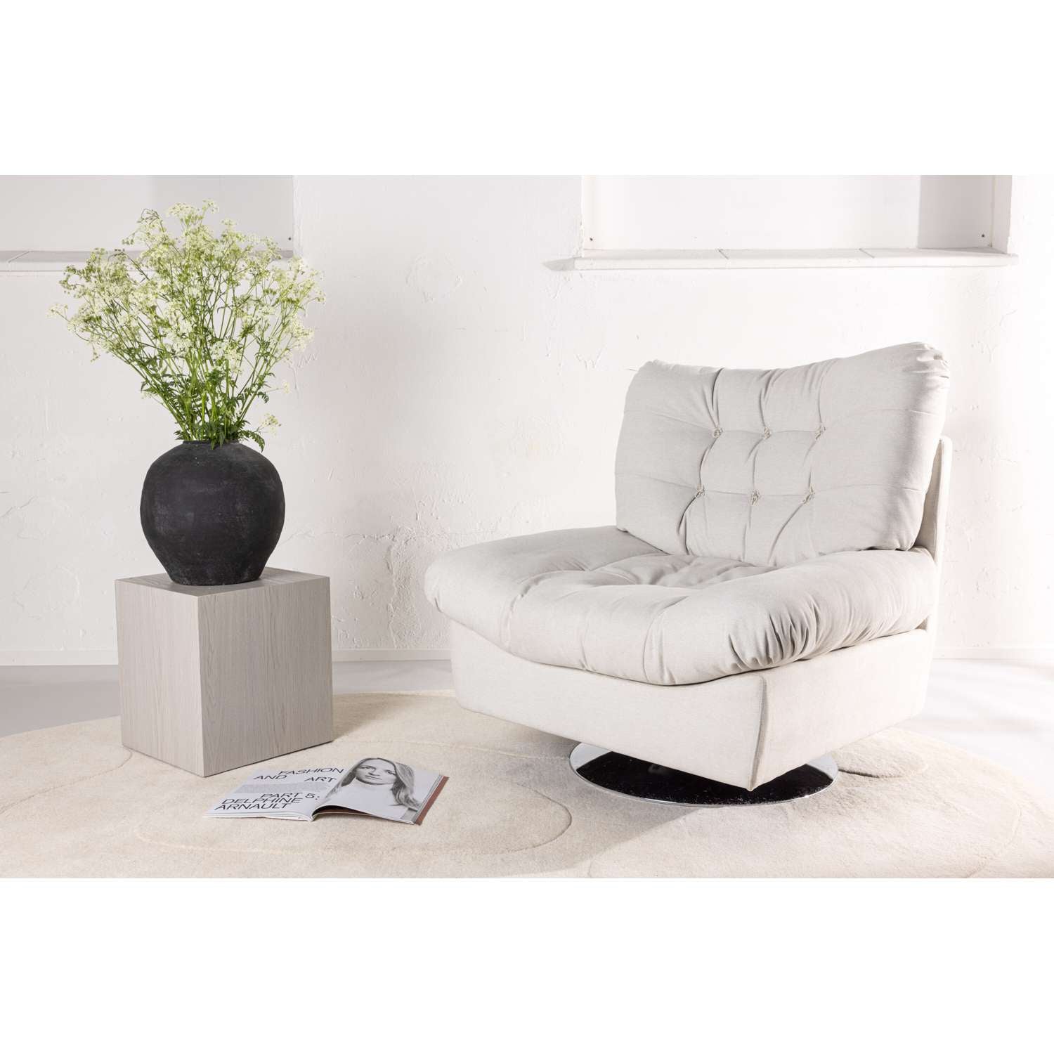 Venture Home Florens Fauteuil 103,5 x 108 x 105 - Offwhite