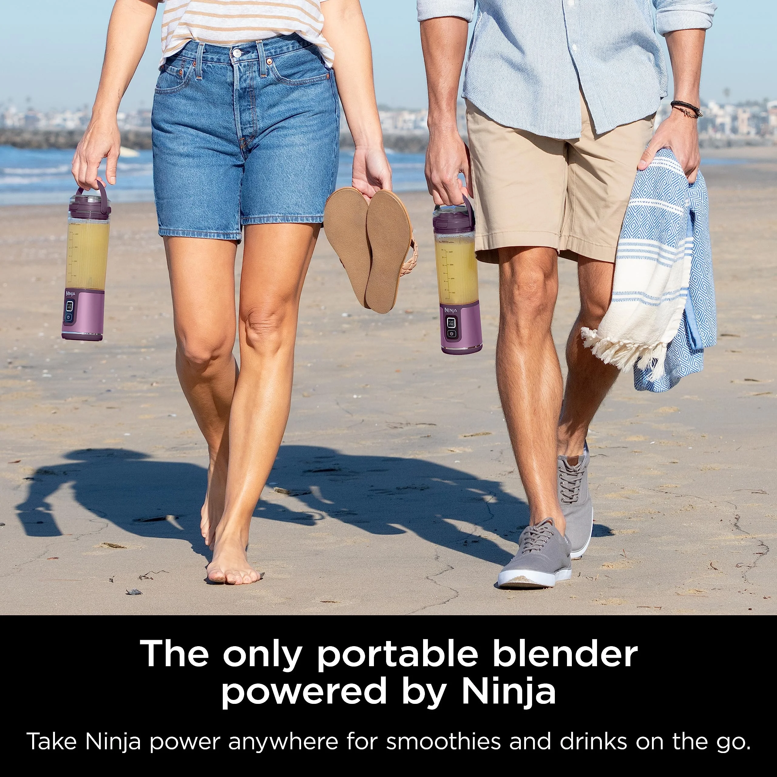 Ninja Blast Portable Blender, Cordless, 18oz. Vessel, Personal Blender for Shakes & Smoothies, BPA Free, Leakproof Lid & Sip Spout, USB-C Rechargeable, Dishwasher Safe Parts, Metallic Purple, - Image 11