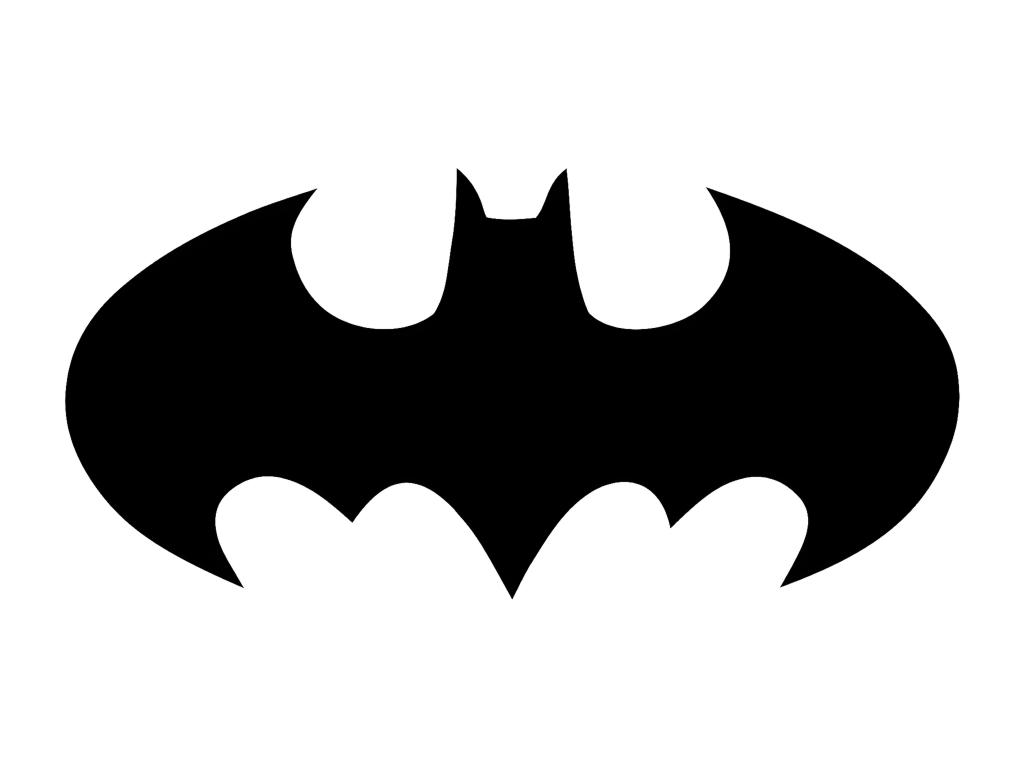 Decoración de Metal Batman 1, Negro, 63x1,5x30 cm, Laocacasas