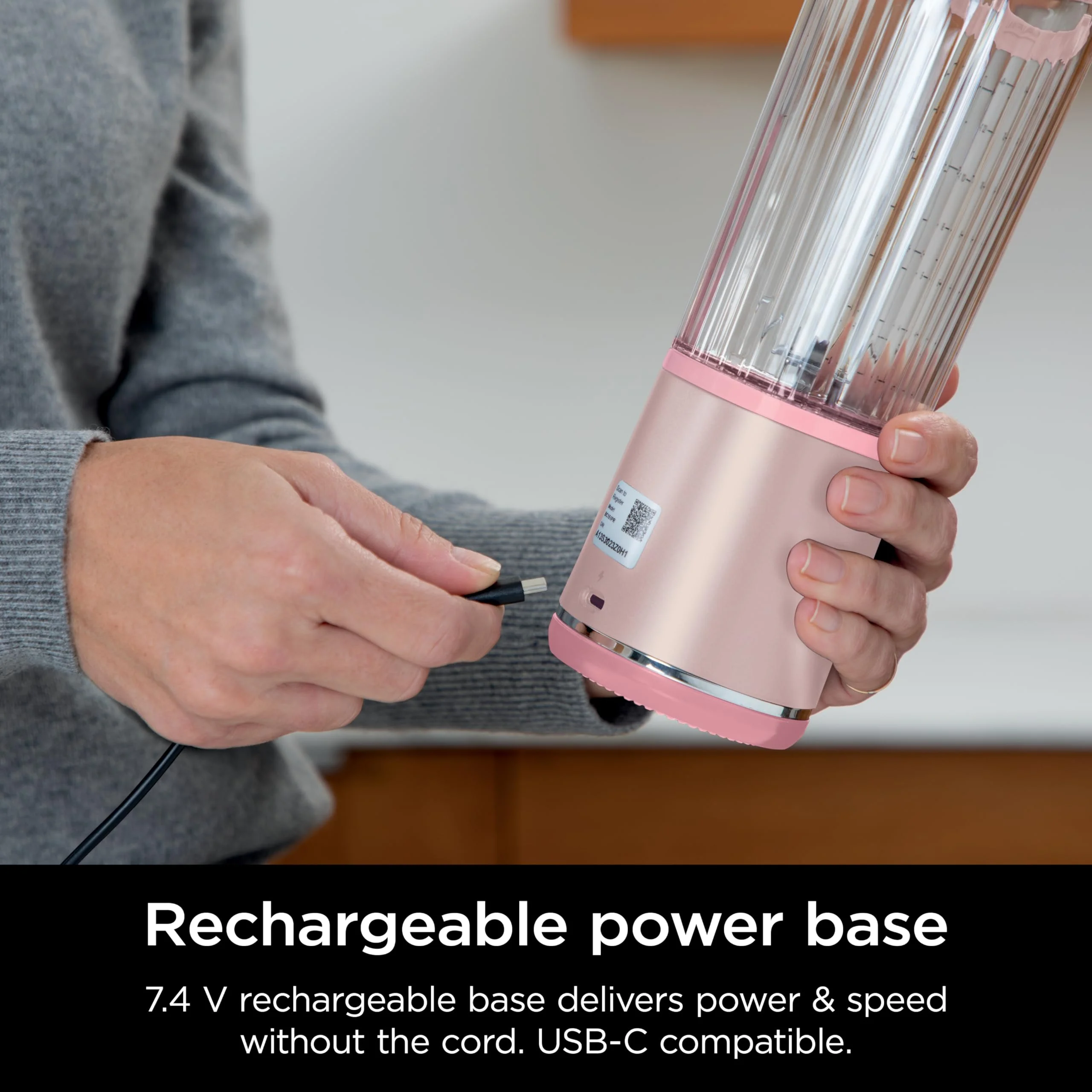 Ninja Blast Portable Blender, Cordless, 18oz. Vessel, Personal Blender for Shakes & Smoothies, BPA Free, Leakproof Lid & Sip Spout, USB-C Rechargeable, Dishwasher Safe Parts, Metallic Purple, - Image 91