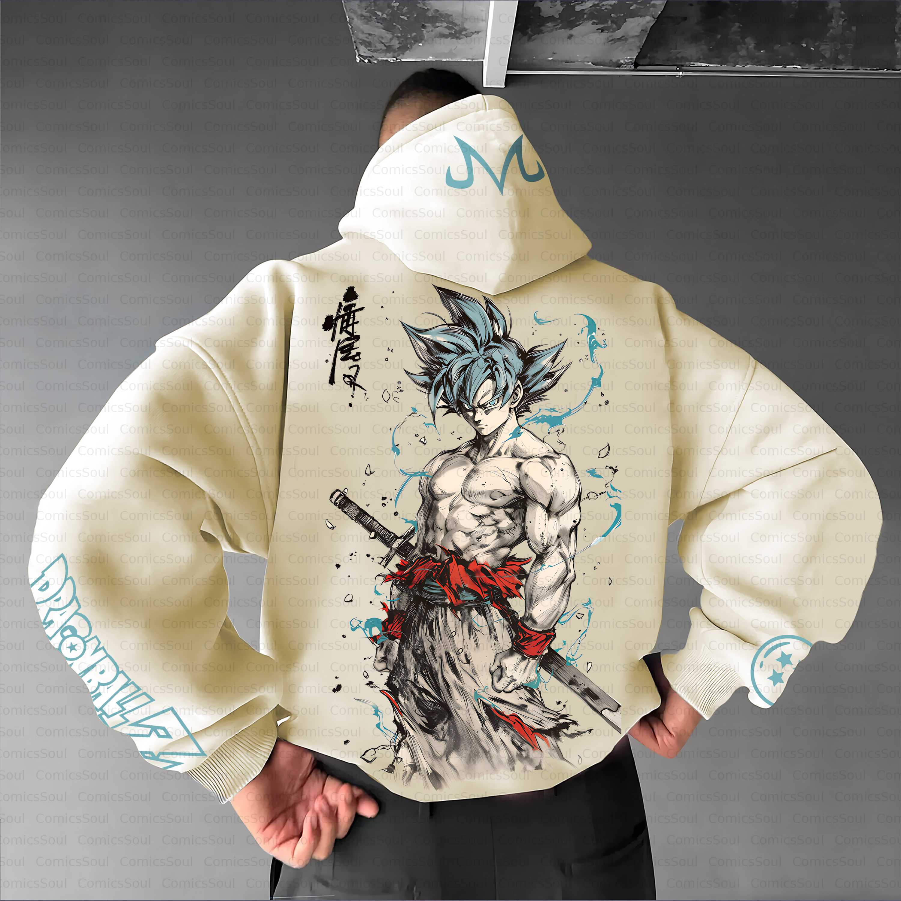 Unisex Anime Inspired Vintage Plush Hoodie