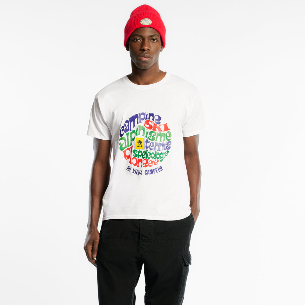 Au Vieux Campeur - T-shirt Manches Courtes Couverture 1968 - Blanc