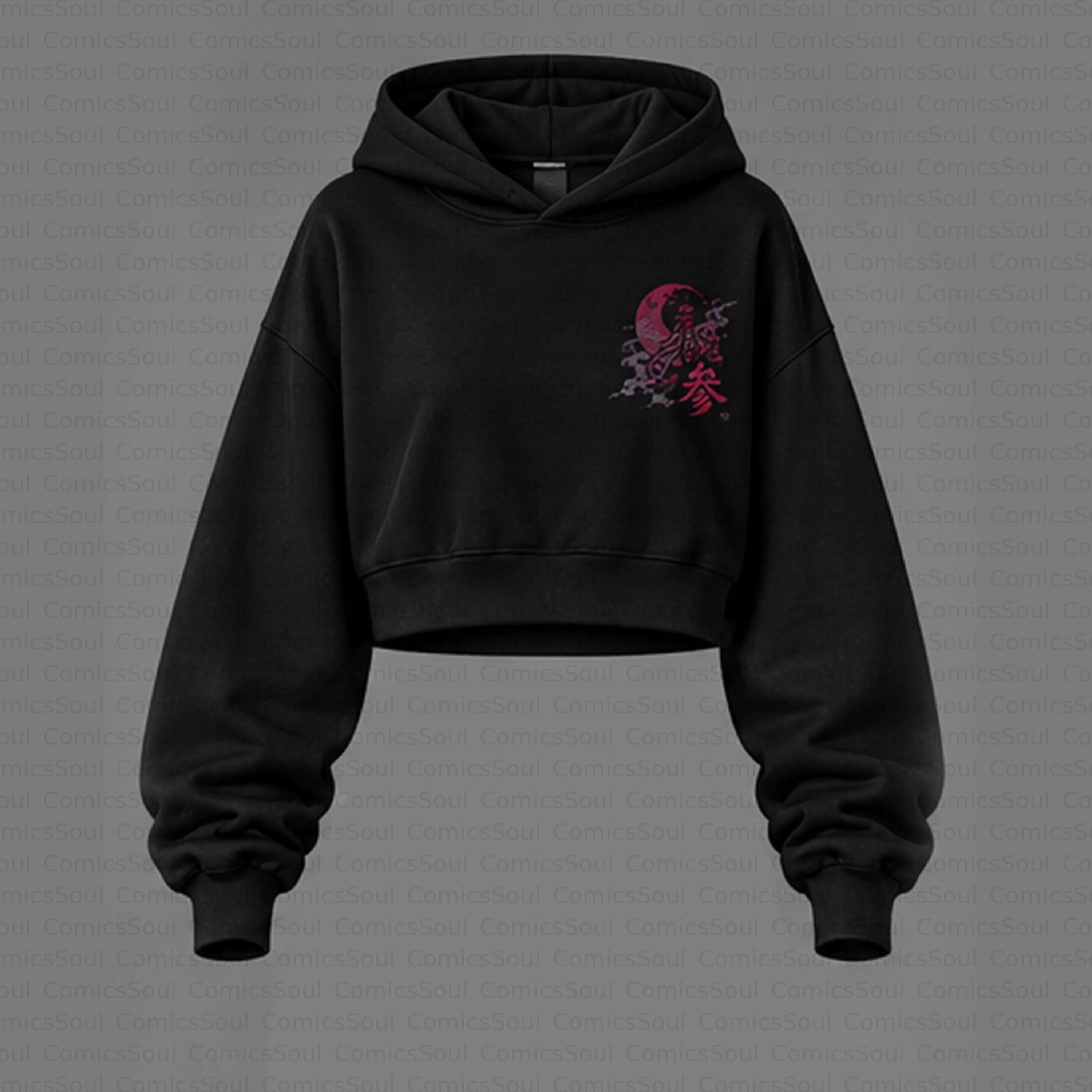 Demon Slayer Cropped Long Sleeve Hoodie & High Waist Jogger Pants Two Piece TeeThreads Sustain the Scene with Custom Apparel