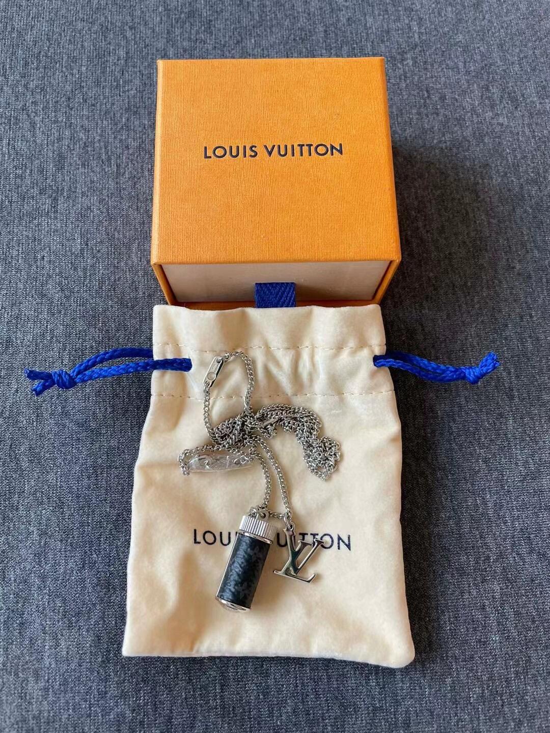 Louis Vuitton Perfume Bottle Necklace - Original Replica Club