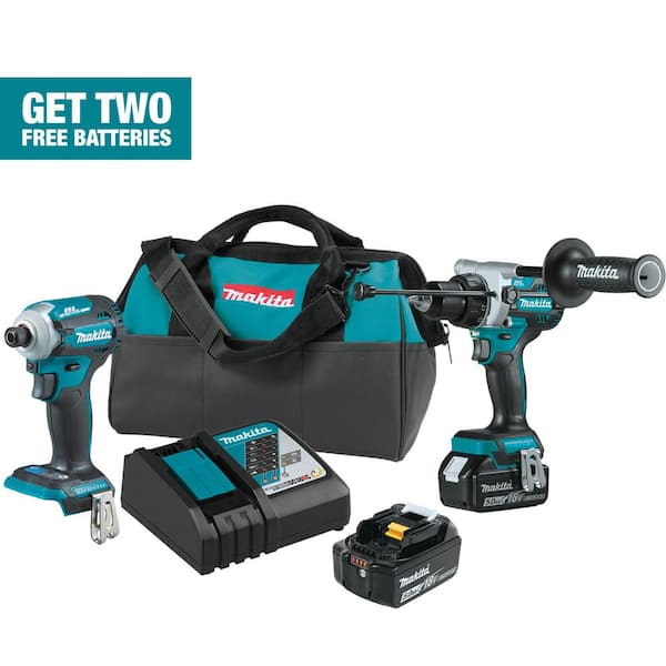 18V LXT Lithium-Ion Brushless Cordless Combo Kit 5.0 Ah (2-Piece)