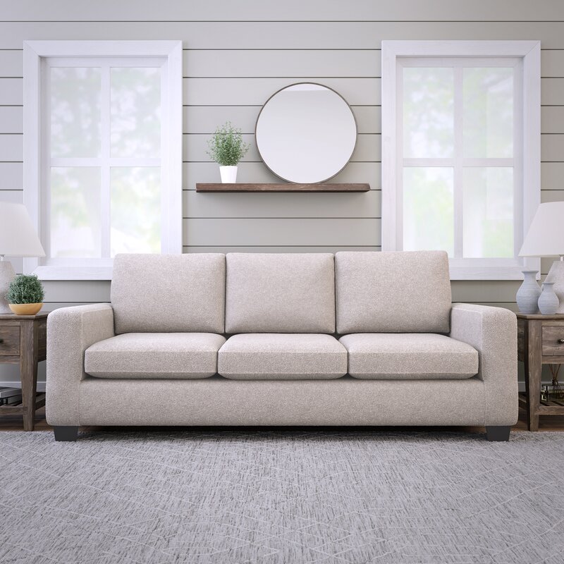 WAYFAIR Kane 83" Square Arm Sofa With Reversible Cushions