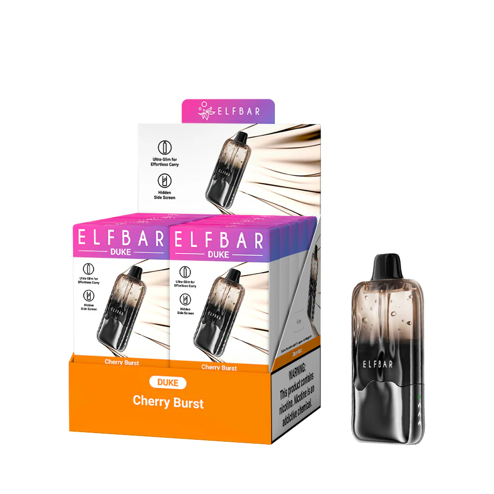 ELFBAR DUKE cigarette électronique jetable rechargeable (toutes les saveurs)