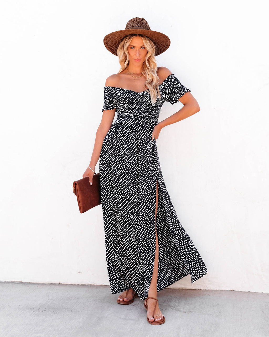 Janella Pocketed Smocked Maxi Dress - FINAL SALE - Se7enfashion