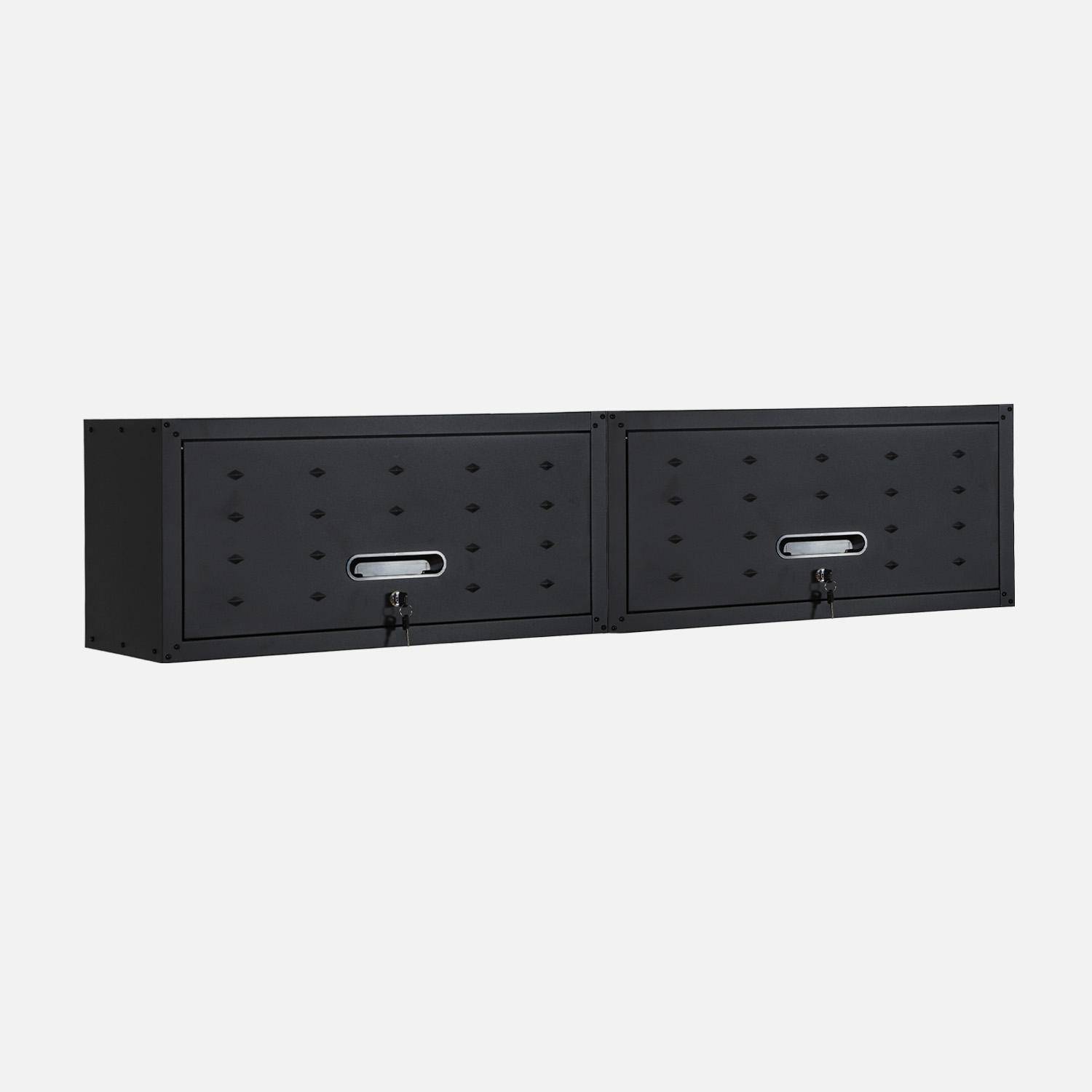 Bobby - Muebles altos de almacenamiento para garaje, set de 2