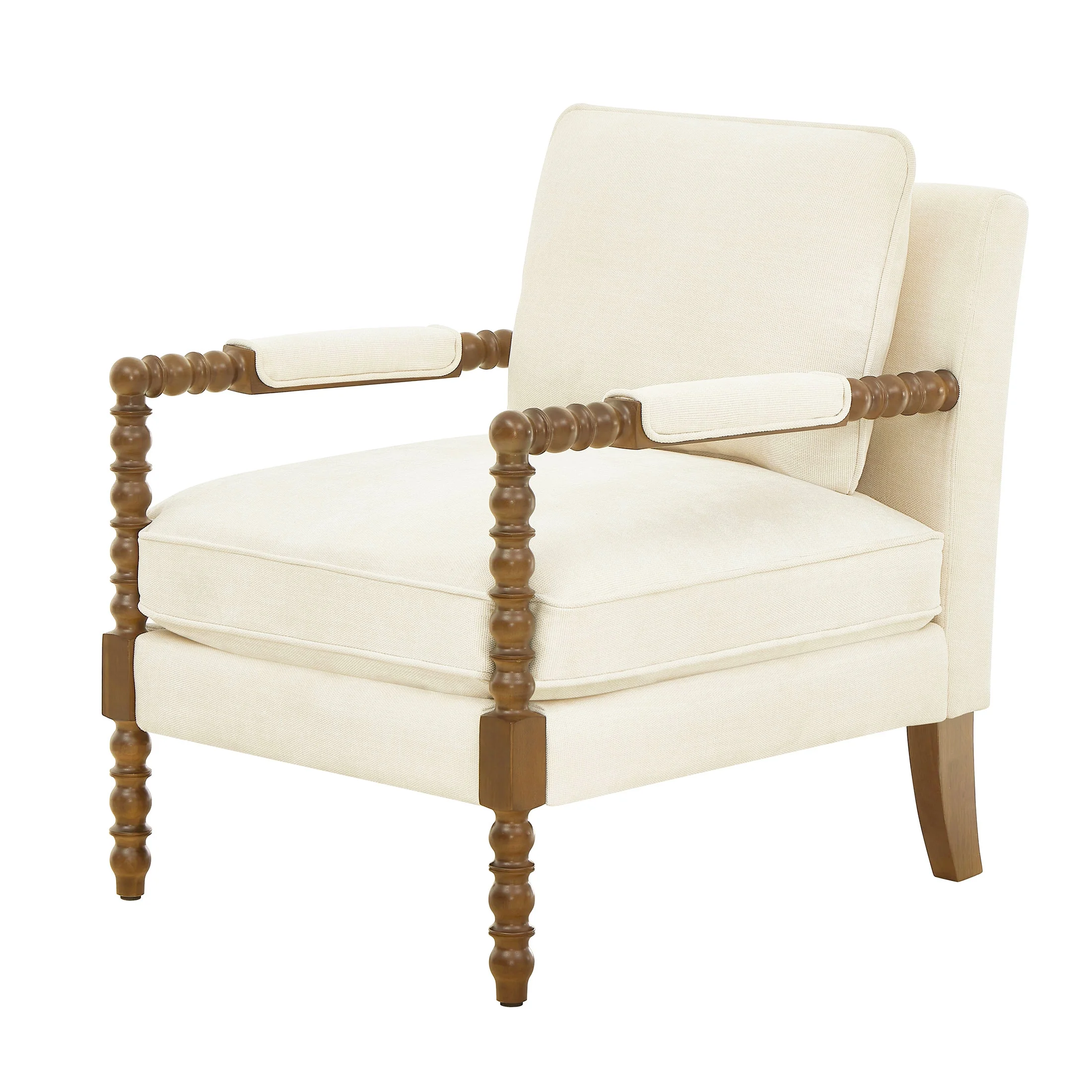 Pioneer Woman Harper Spindle Accent Chair, Jade Fabric Upholstery - Image 21