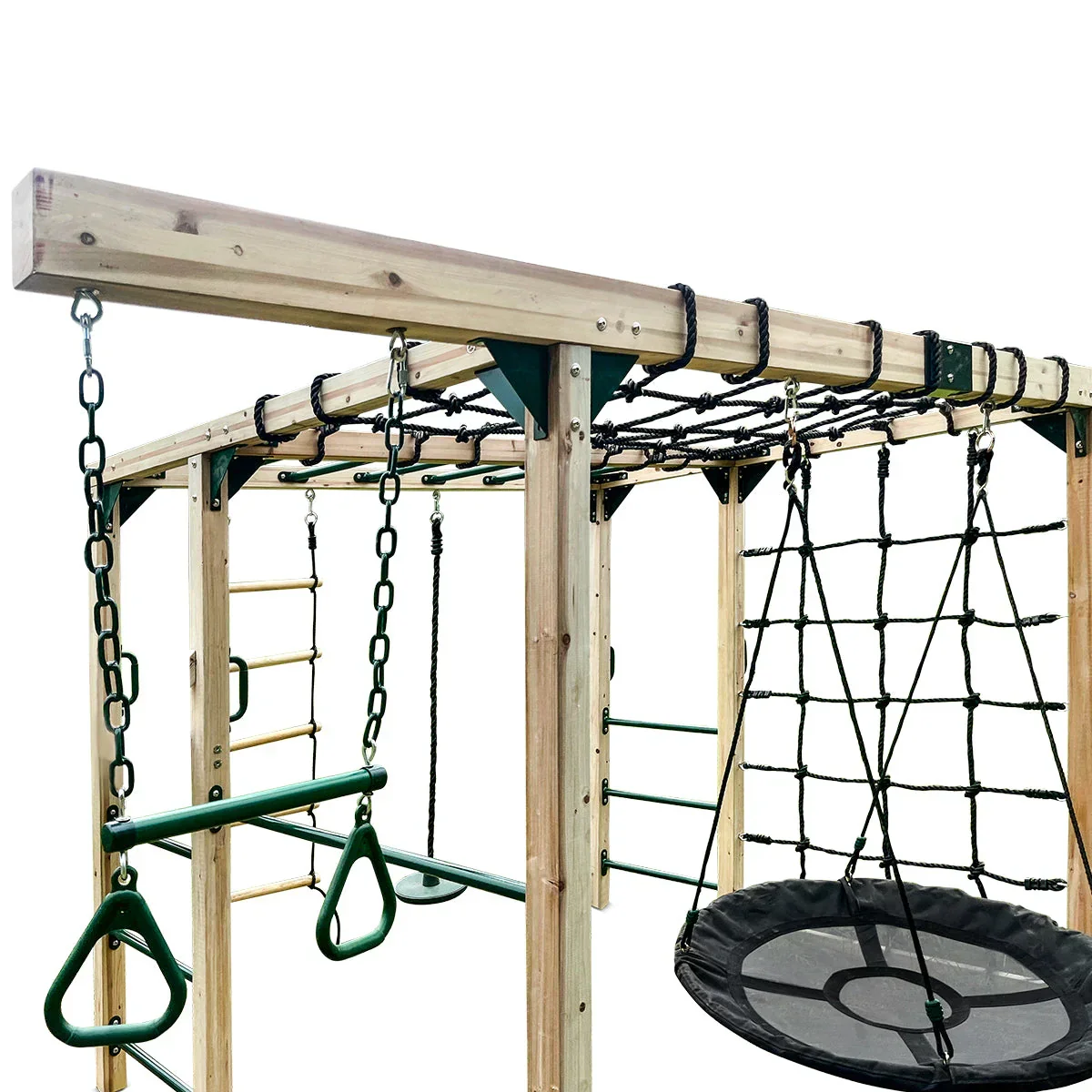 Lifespan Kids Premium Timber Jungle Gym Play Centre, 406cm x 196.2cm x 205cm, 5 Children, 50kg - Orangutan Climbing Cube - Image 5 Lifespan Kids Premium Timber Jungle Gym Play Centre, 406cm x 196.2cm x 205cm, 5 Children, 50kg - Orangutan Climbing Cube - Image 5