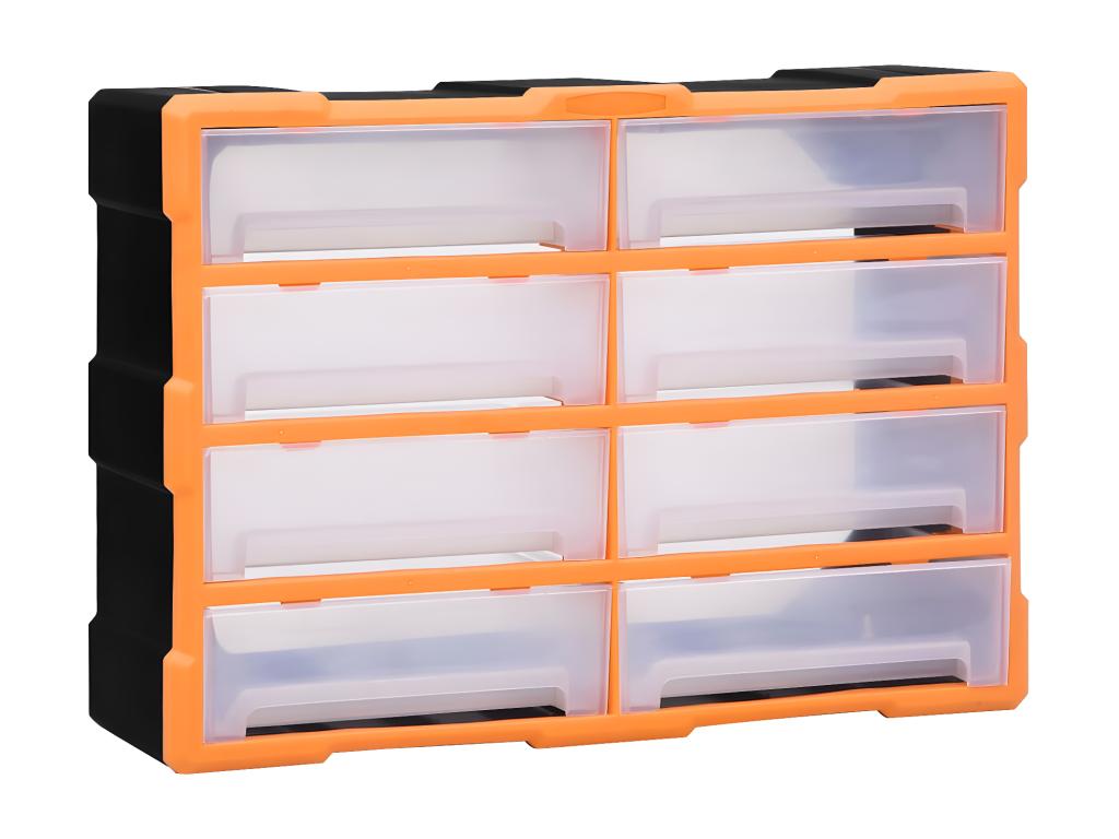 Maison Exclusive Organizador multicajones con 8 cajones grandes 52x16x37 cm