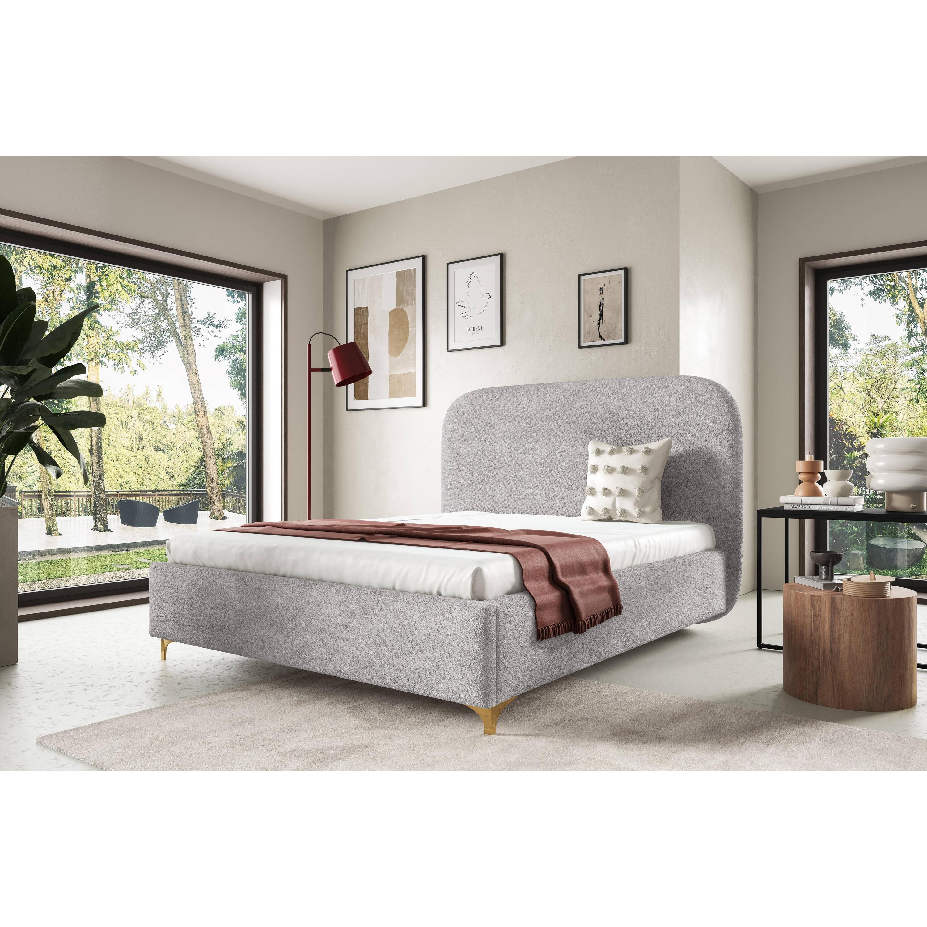 by fonQ Aura Bedframe - 160 x 200 cm - Grijs