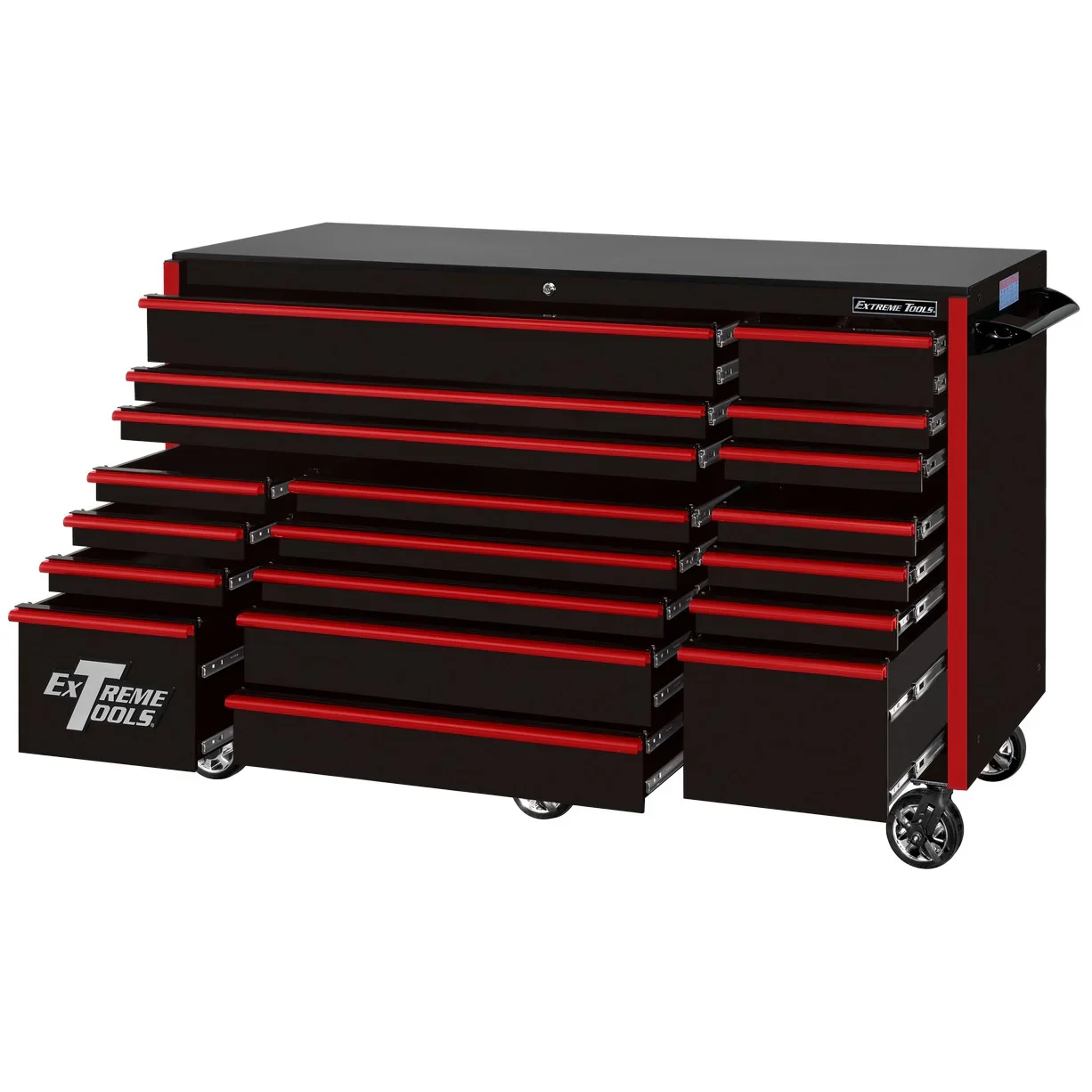 Extreme Tools 72-in x 30-in 19-Drawer Roller Cabinet With 250 lb Drawer Slides - RX723019RC-250 - Image 13 Extreme Tools 72-in x 30-in 19-Drawer Roller Cabinet With 250 lb Drawer Slides - RX723019RC-250 - Image 13