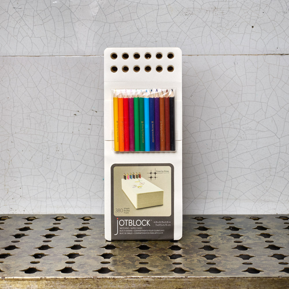 Set - bloc à dessin et crayons de couleurs