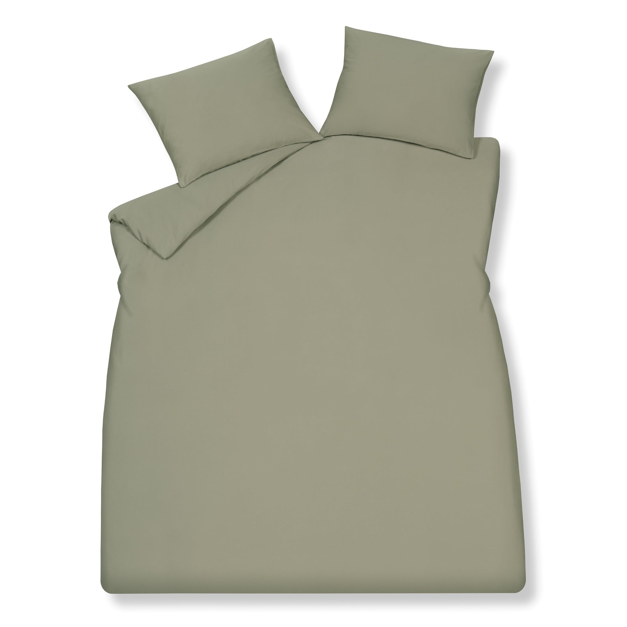 Pure 84 Dekbedovertrek Thyme   200 x 200 220 cm   Groen   Satijnkatoen
