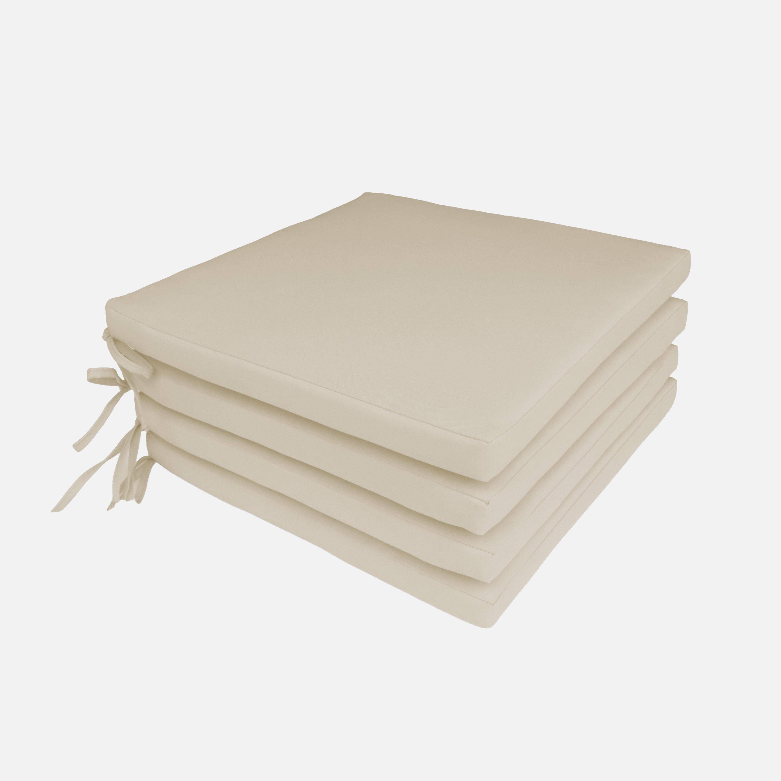 Elva - Set de 4 cojínes para silla de jardín