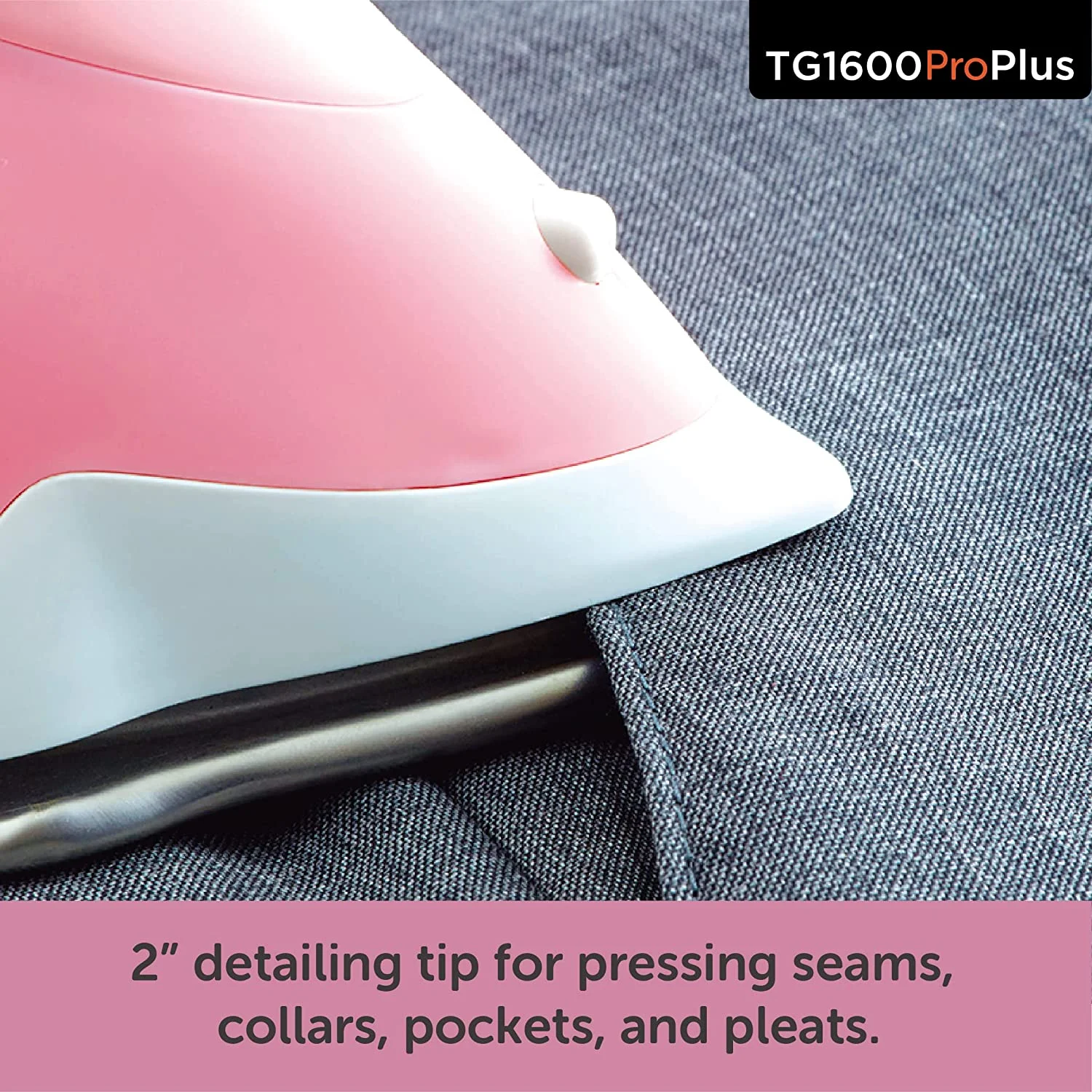Oliso Pro Plus Ceramic-Coated Steam Iron, Blue - Image 13