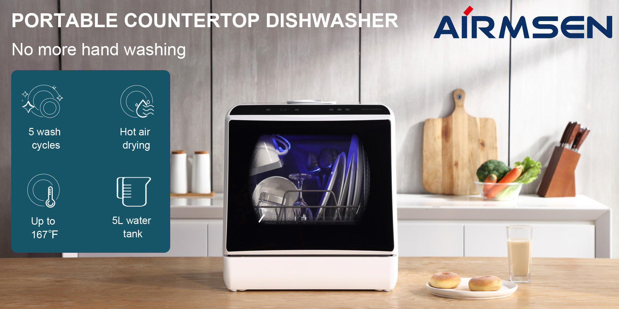 Why Do You Need Airmsen Countertop Dishwasher