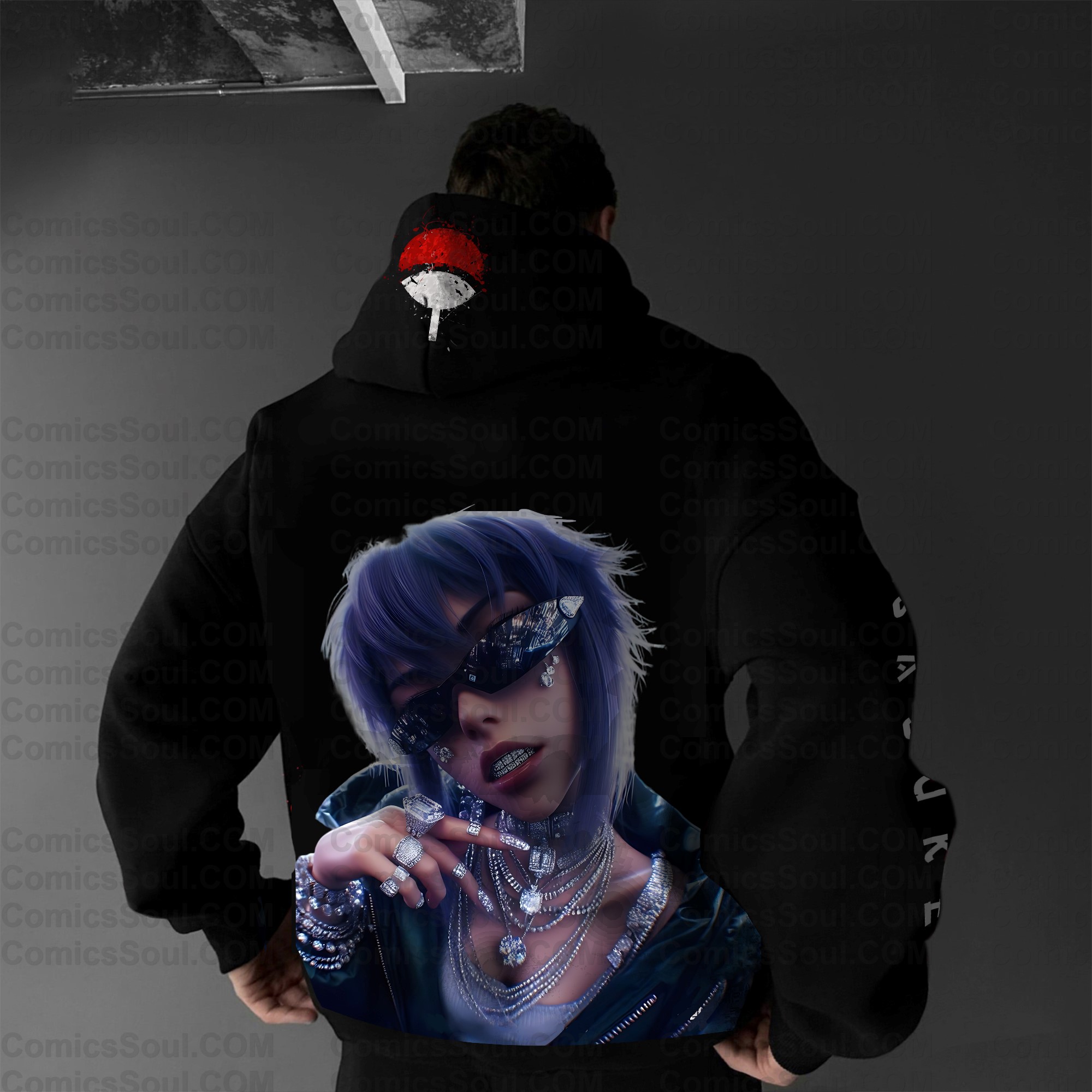 Unisex Anime Graphic Streetwear Wintage Plush Hoodie