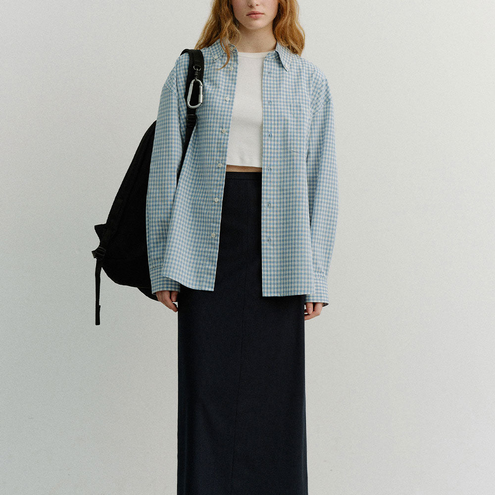 Dunst - Chemise Oversize à Carreaux - Bleu