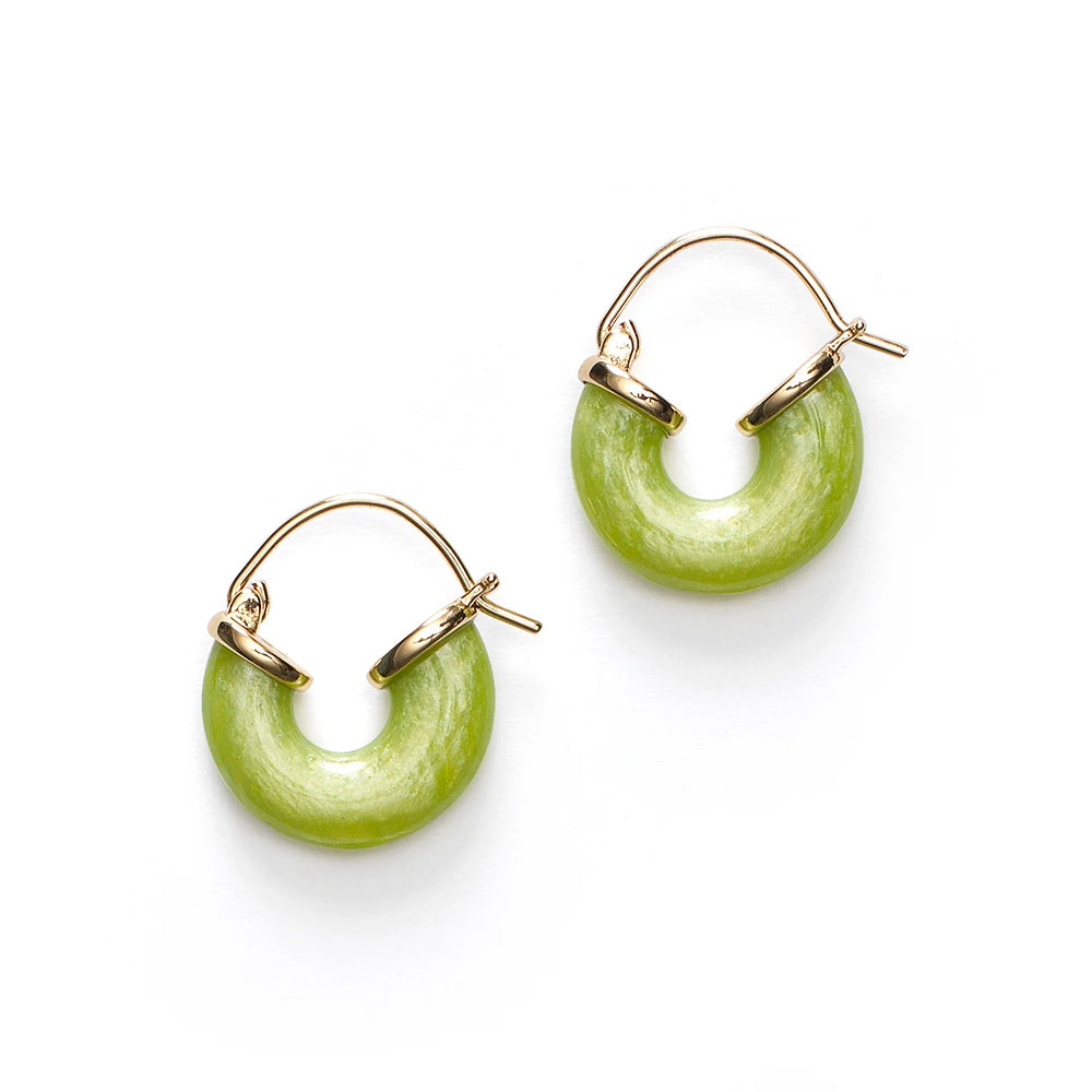 Anni Lu - Boucles d'oreilles Petit Swell Hoop - Green Oasis