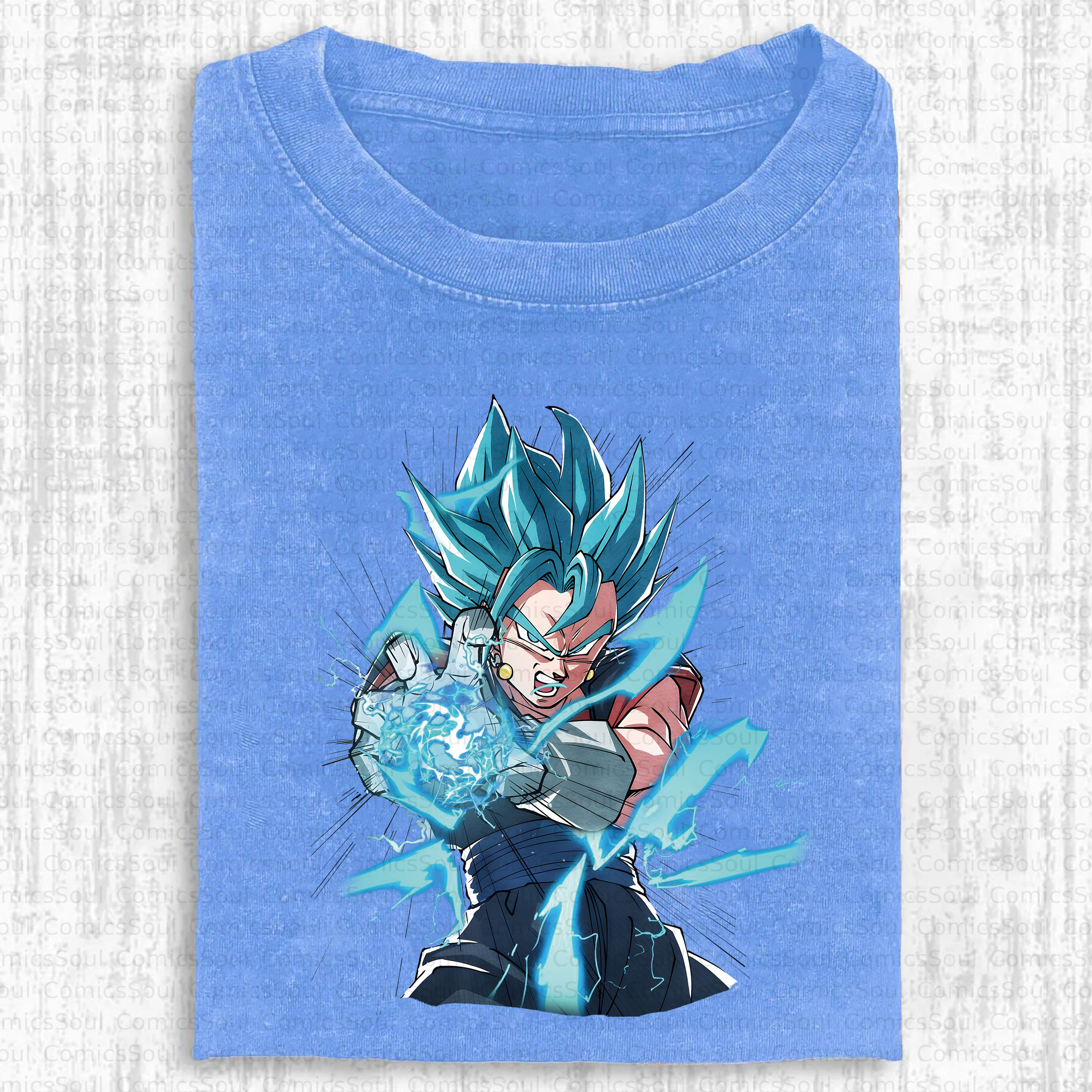 Unisex Anime Inspired Vintage Washed T-Shirt