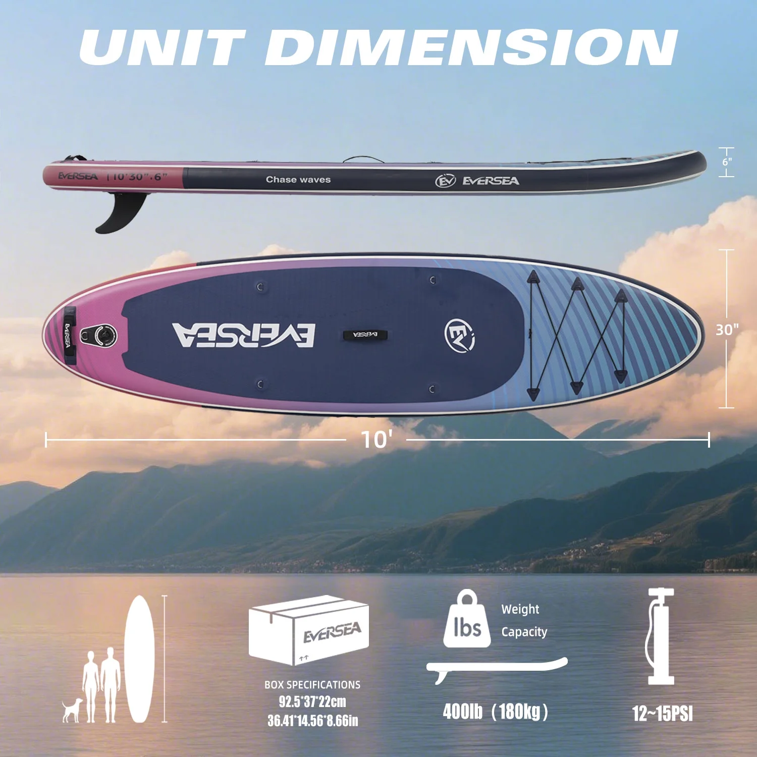 MSEASFREE 10' Inflatable Stand up Paddle Board,with Premium SUP Paddle Board Accessories,Non-Slip Comfort Deck for Youth & Adults - Image 23